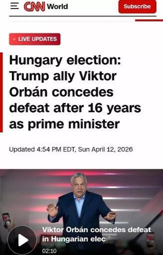 欧尔班执政20年，他的时代终于落幕了。
 
先纠正一个小细节，欧尔班实际连续执政