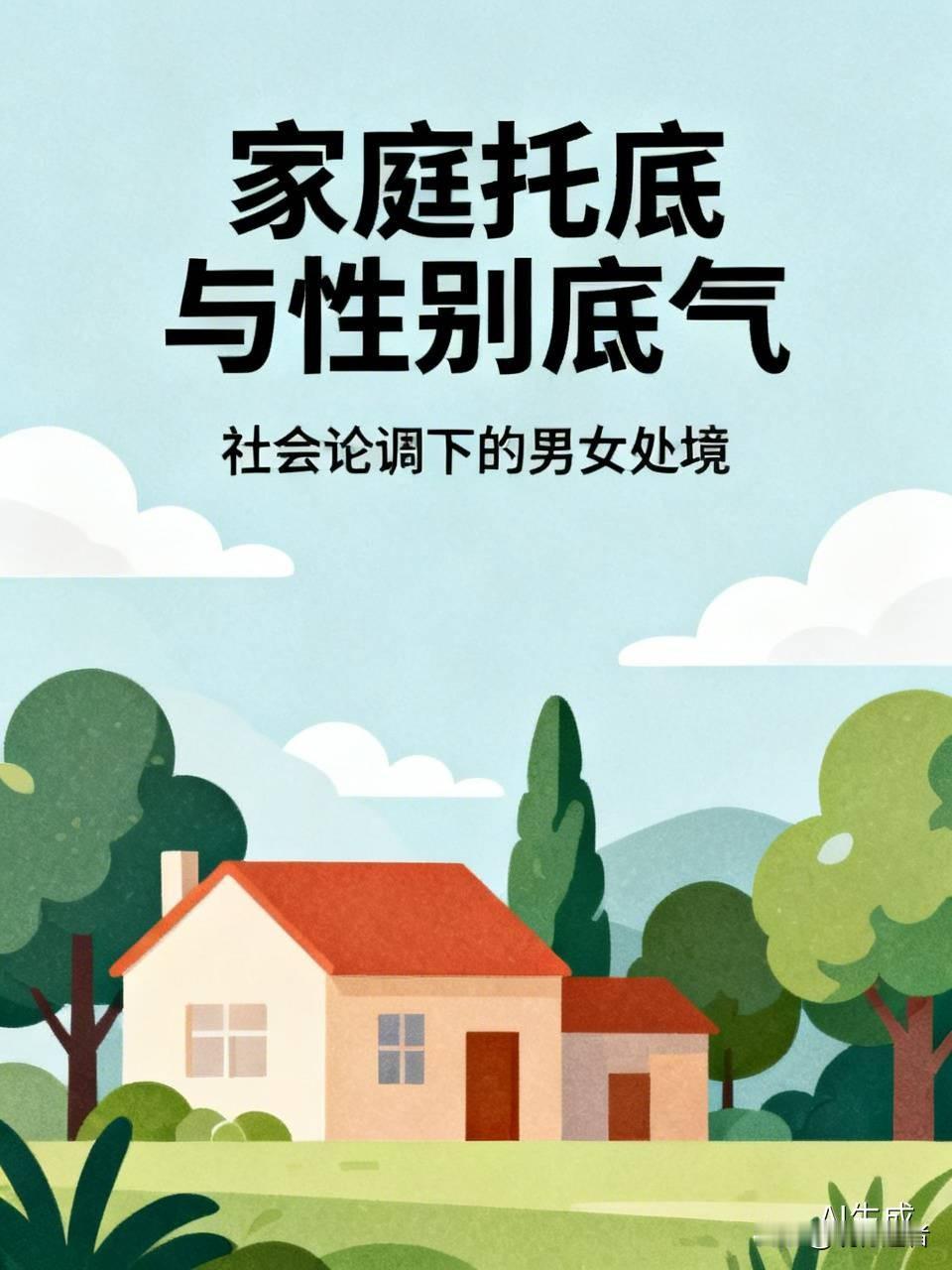 中国家庭真的会托底吗？真的会卡性别吗？为什么我听说东北女孩都很有底气？
现在这个