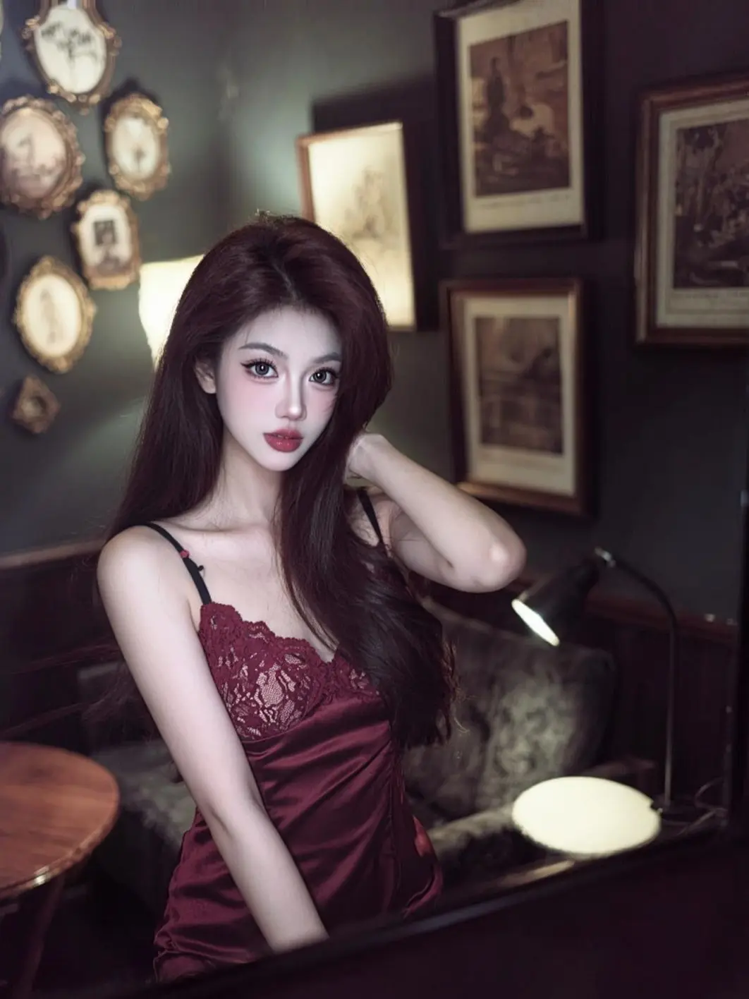 AI暗调蕾丝写真 ai创作 反差狮子女 写真集碎片