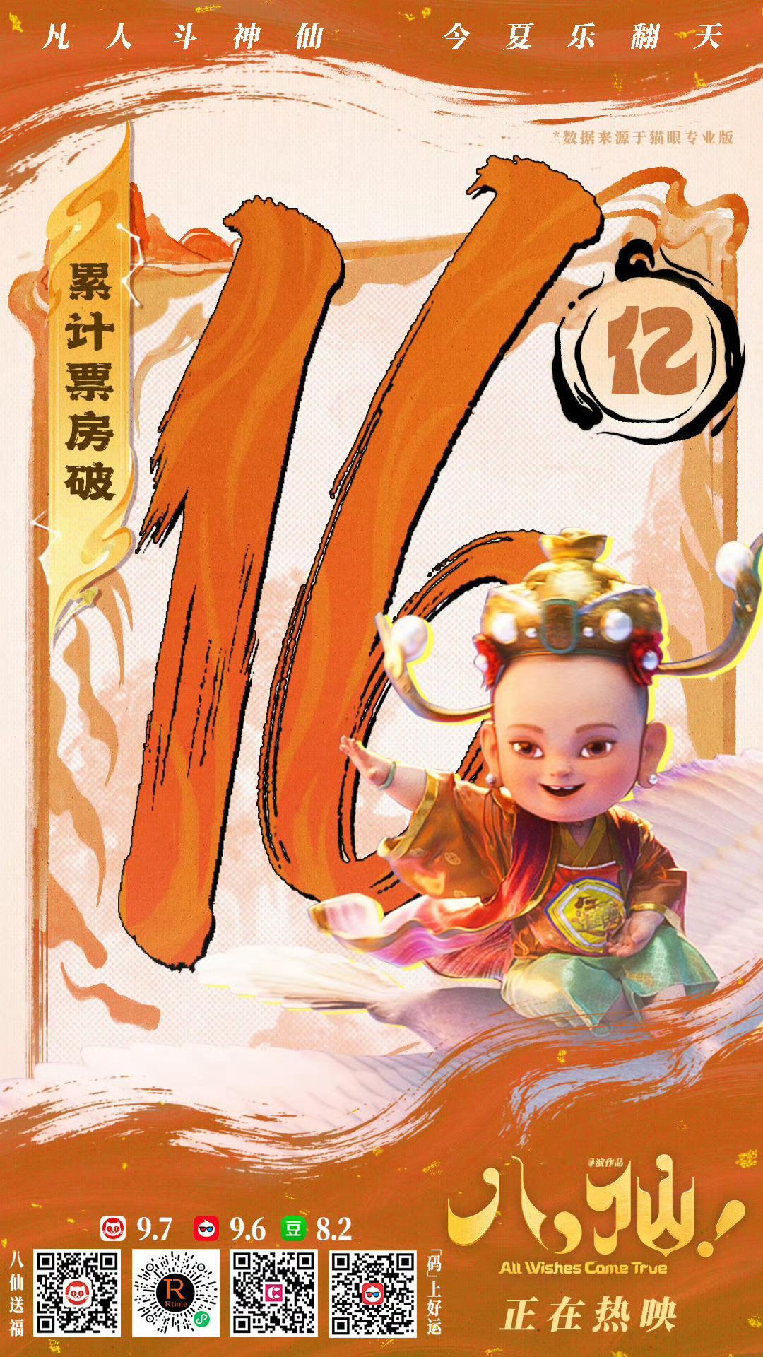 八仙16亿官方海报，财神爷！猜对了哈哈 
