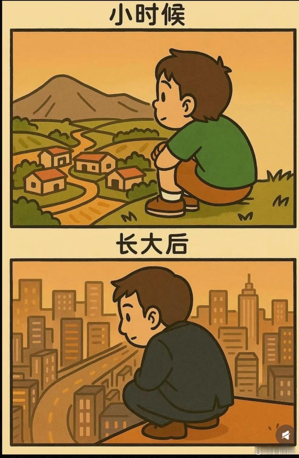 小时候总想快点长大，长大后才发现，还是童年最无暇。不是因为那个时代多好，而是那个