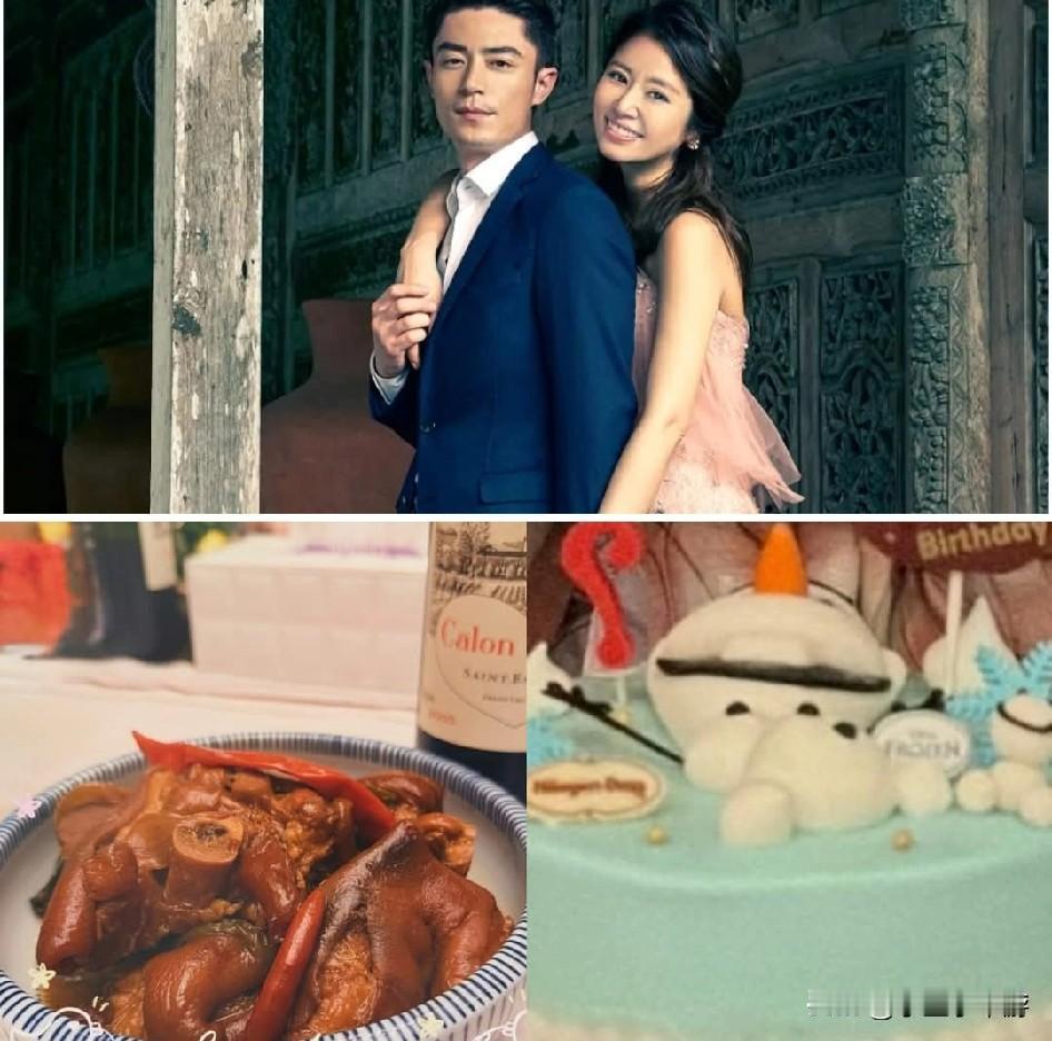中国台湾艺人霍建华迎来46岁生日，林心如没有长篇告白，只是亲自下厨做了一道菜……