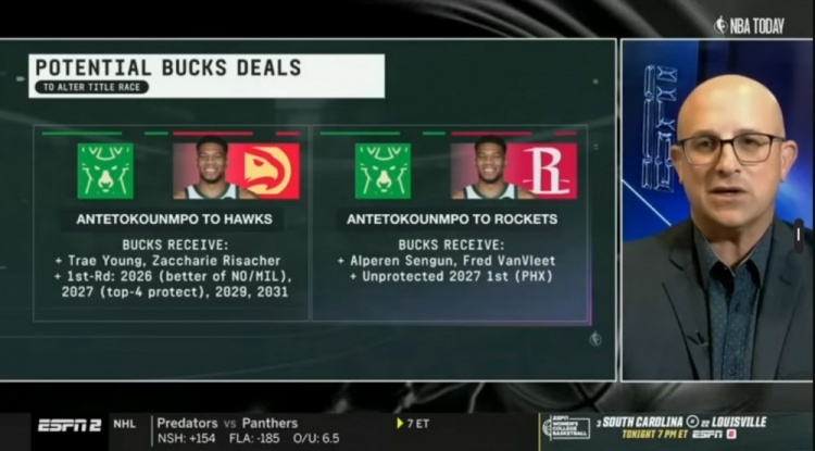 Bobby Marks：老鹰能出特雷杨+里萨谢+4首轮为字母拿出最好的报价。新赛