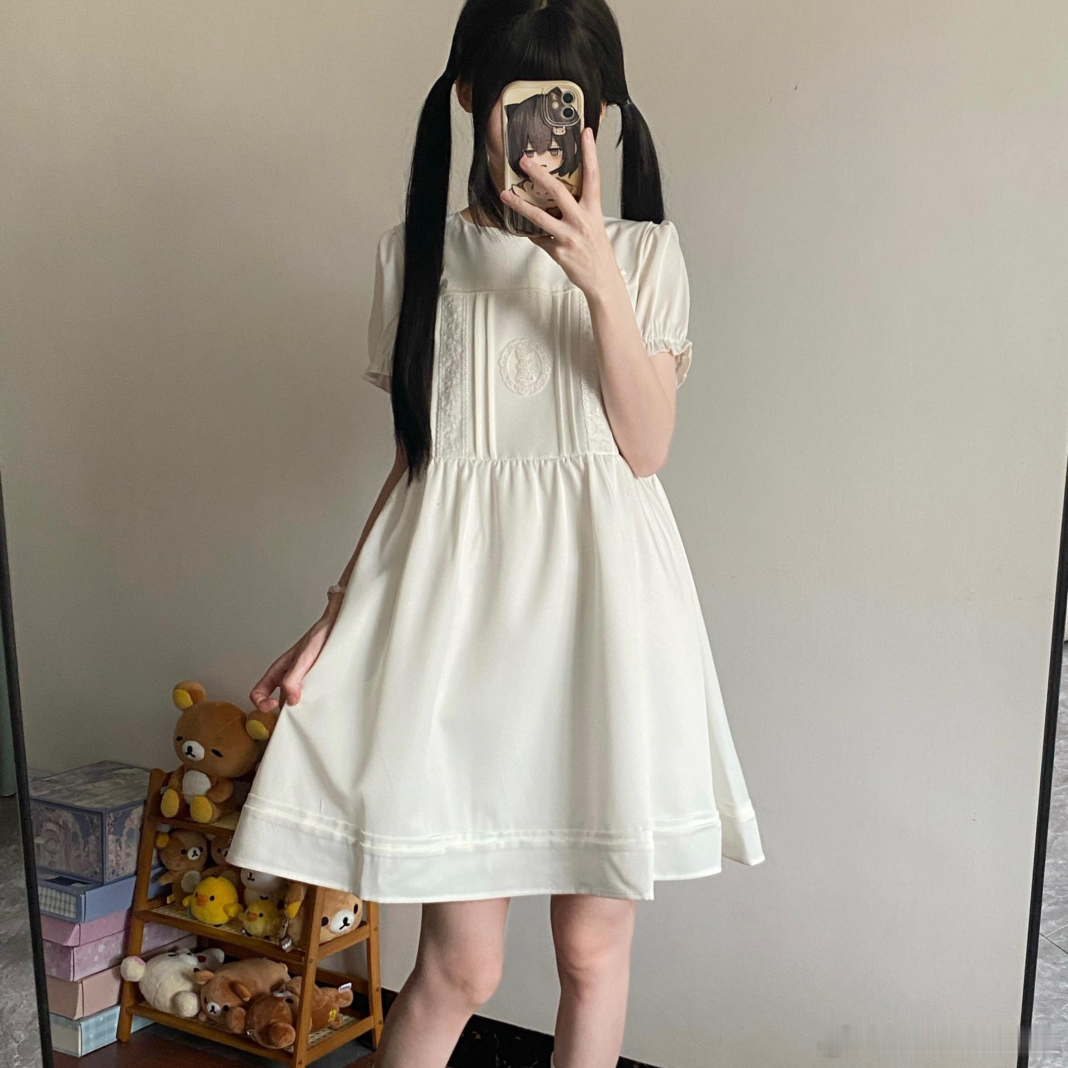 jk 少女永不褪色的梦境✨纯白如月光的纱裙，是云朵织就的温柔～今天穿什么 jk日