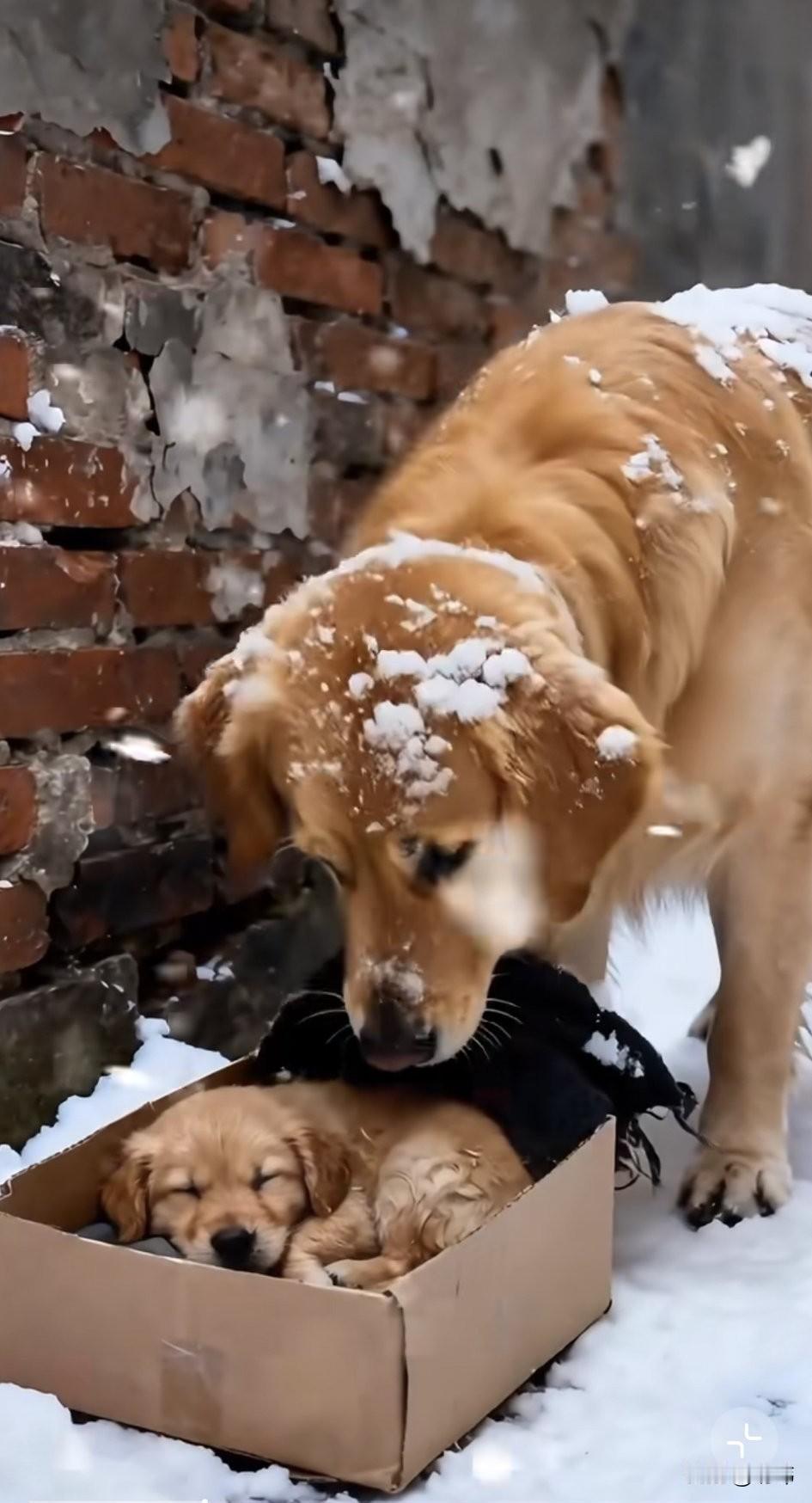 太可怜了！最近，一位小姐姐的家乡下起了暴风雪，气温非常低，不过到处都是银装素裹的