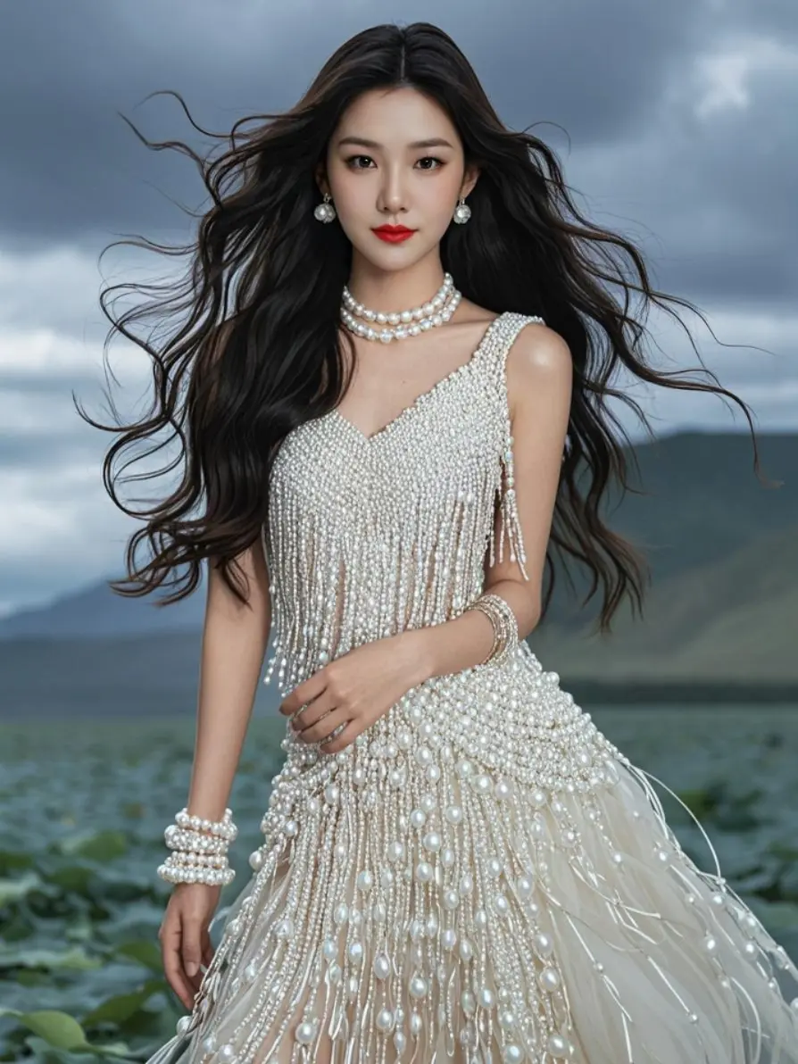 AI珍珠佳人绮梦 甜美写真 打开美好生活 万能的