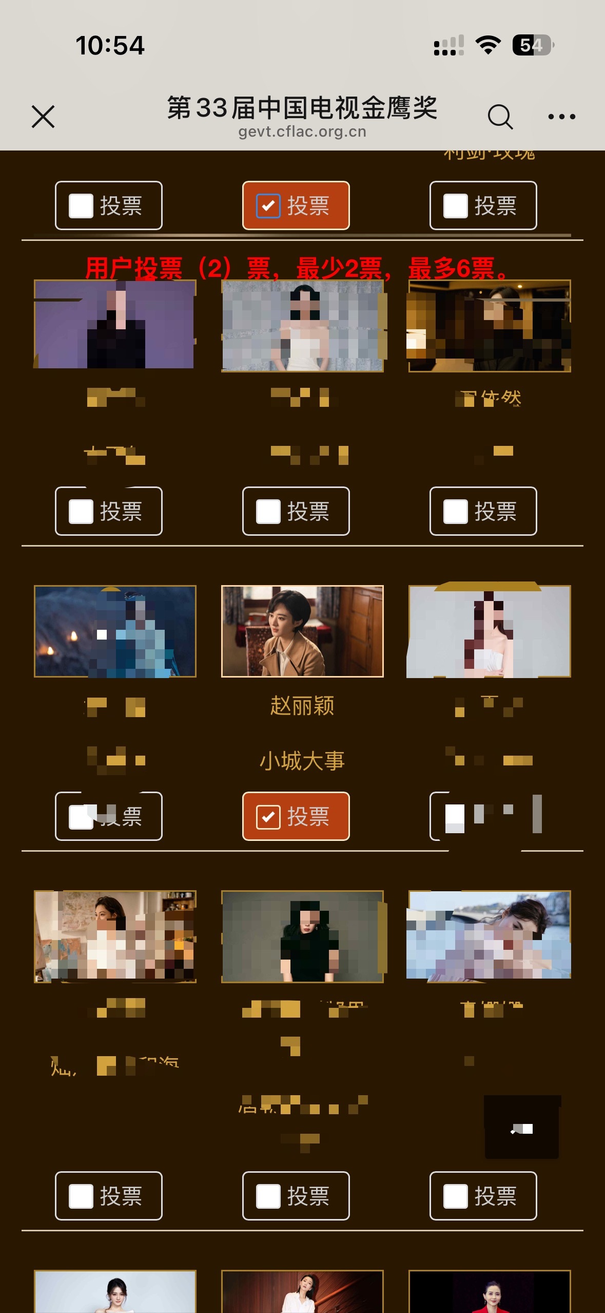 投上了赵丽颖 