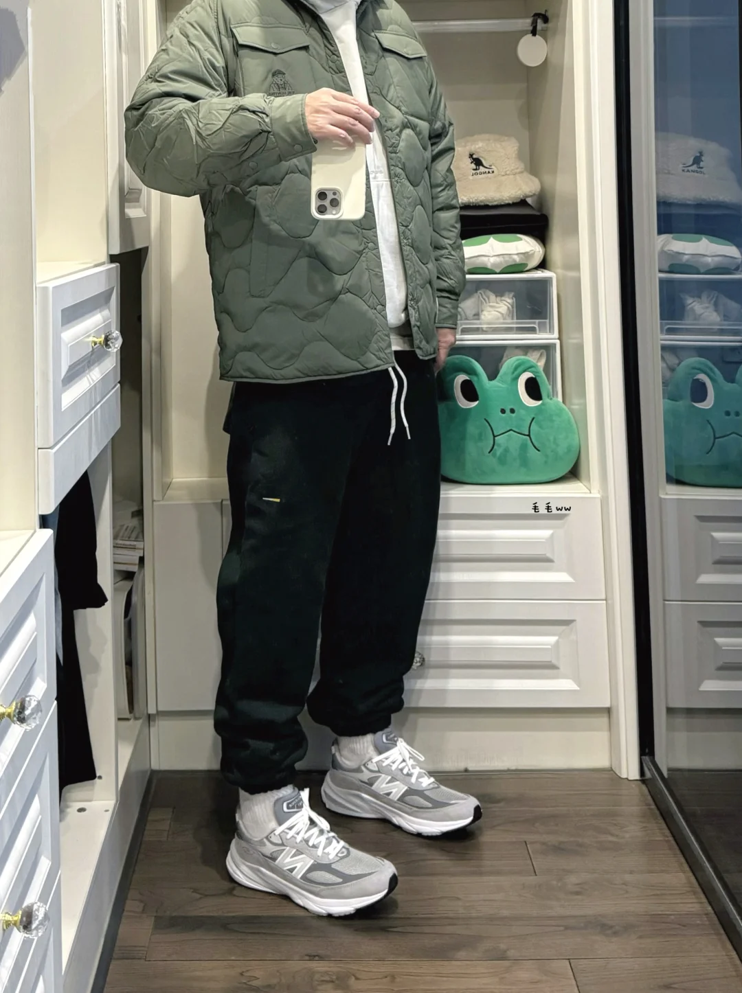 复古慢跑鞋｜绿色系穿搭