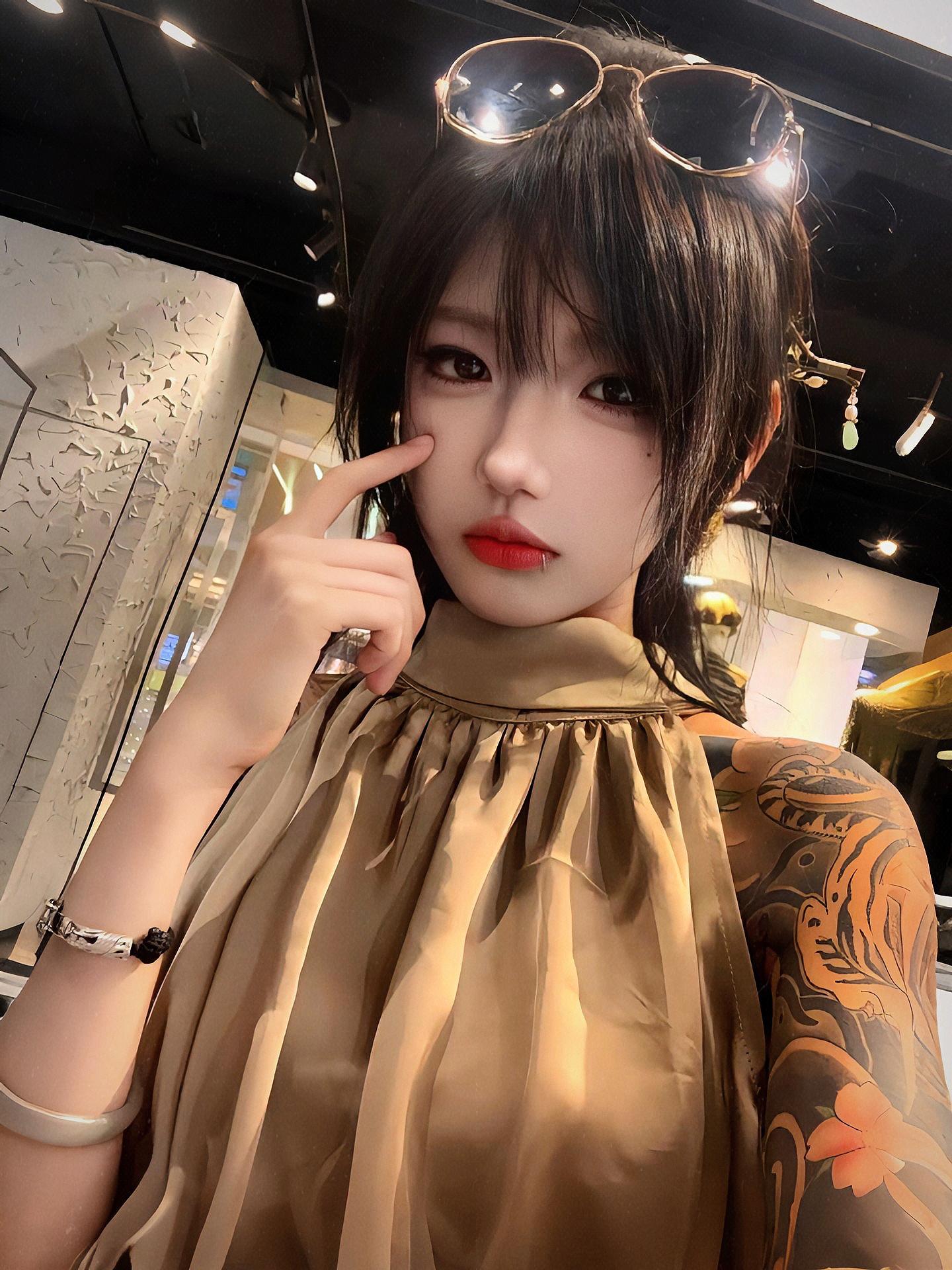 我也有个花臂梦 奈何家父略懂拳脚.