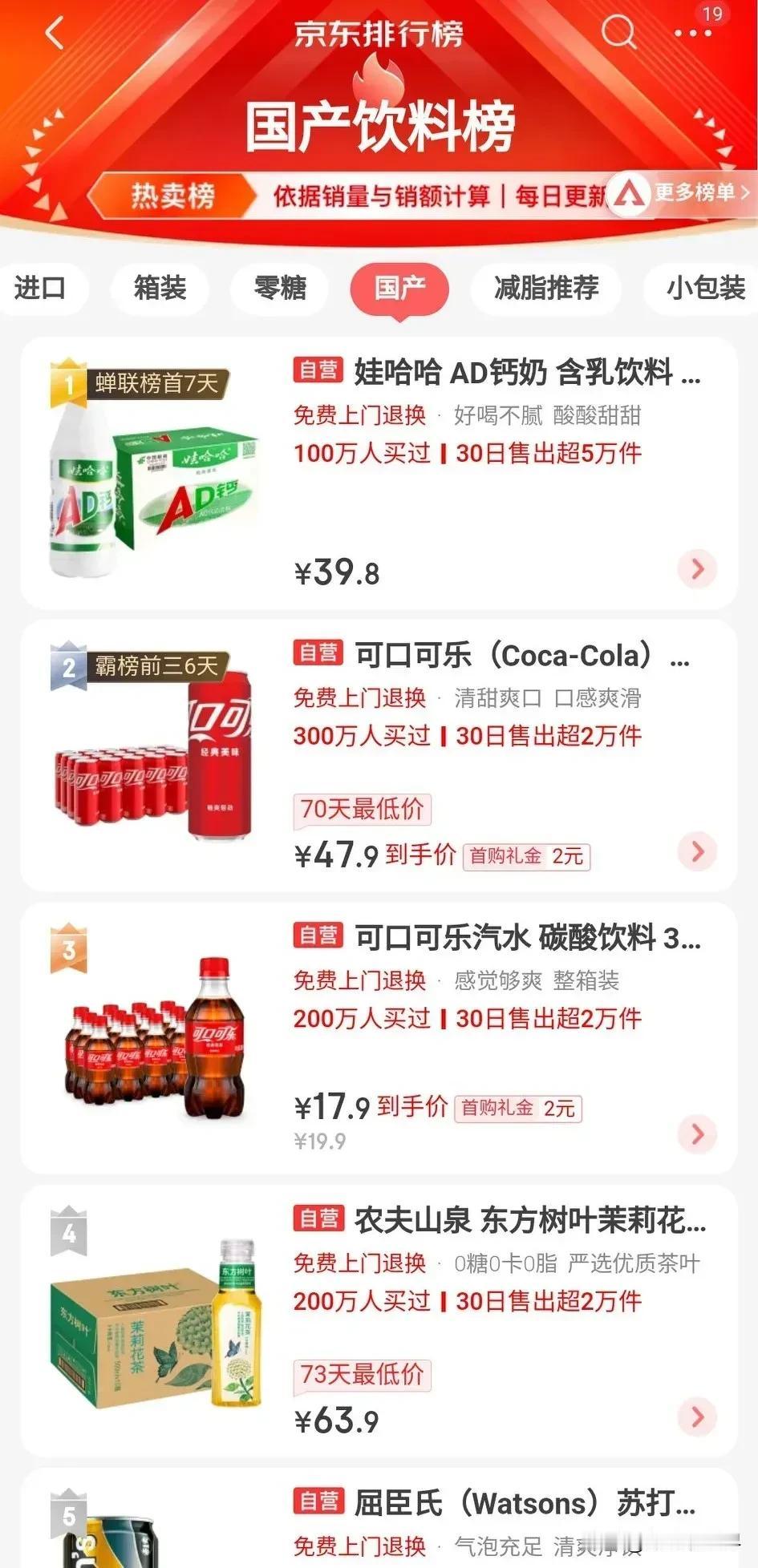 2024年是国人觉醒爆发年，觉醒的国人力量发威了！

娃哈哈AD钙奶斩获“国产饮
