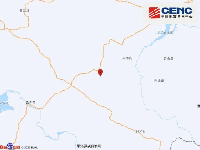 8月2日晚上10点31分，青海海南州兴海县的地面突然晃了一下。中国地震台网正式测
