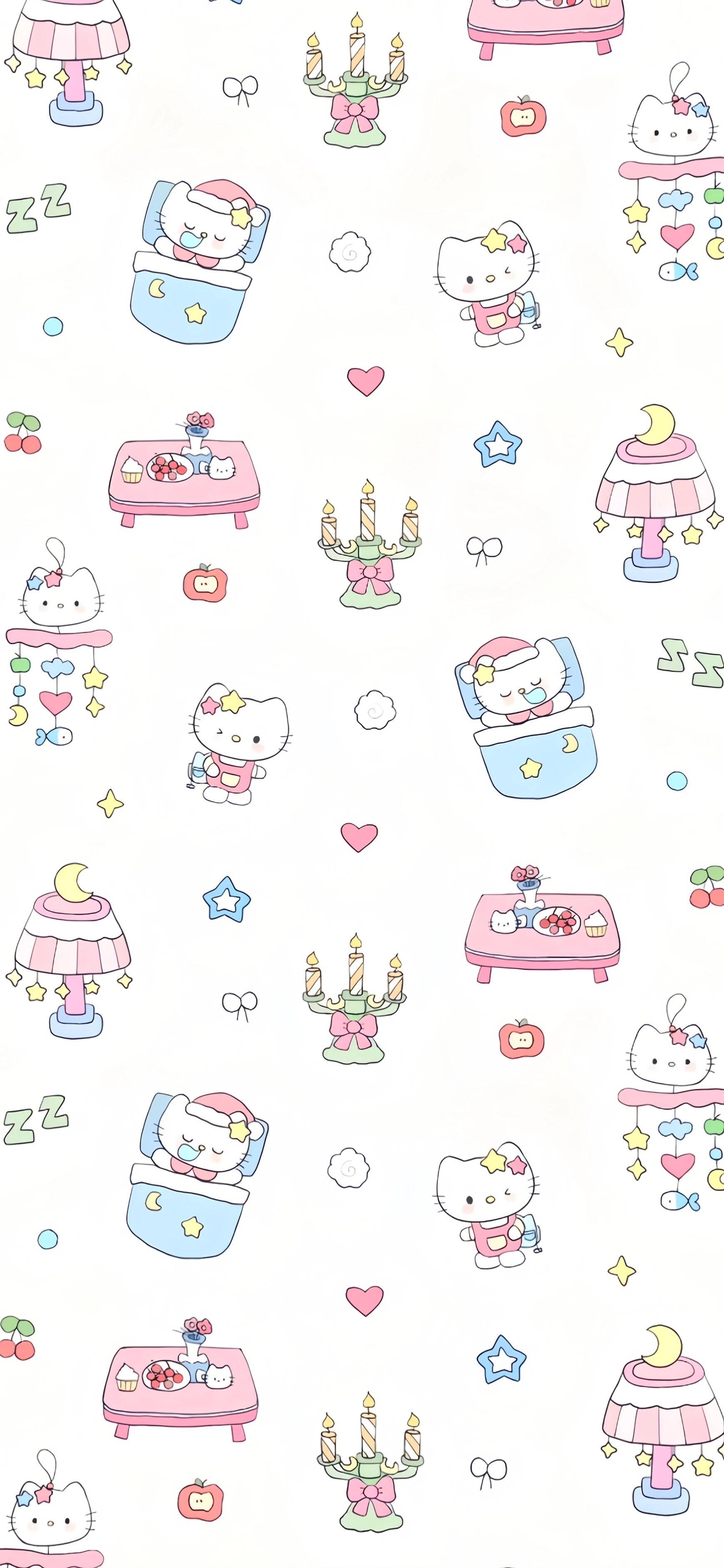 we chat 可爱的kitty壁纸背景图💫 