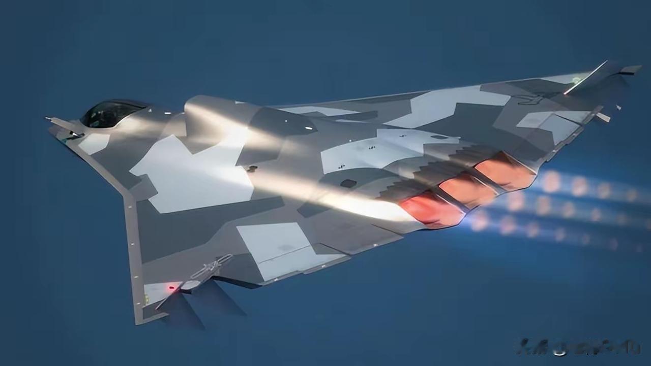 中国空军有多猛?六代机甩美
国几条街
中国有歼-36（大无垂尾三角翼飞翼构型、三