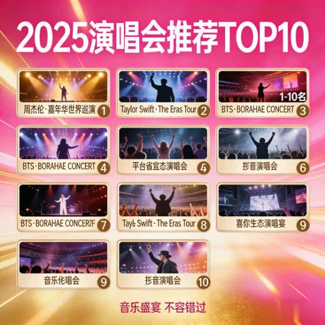 2025演唱会TOP10盘点｜耳机里的歌，终于唱进现场里
 
2025华语乐坛演