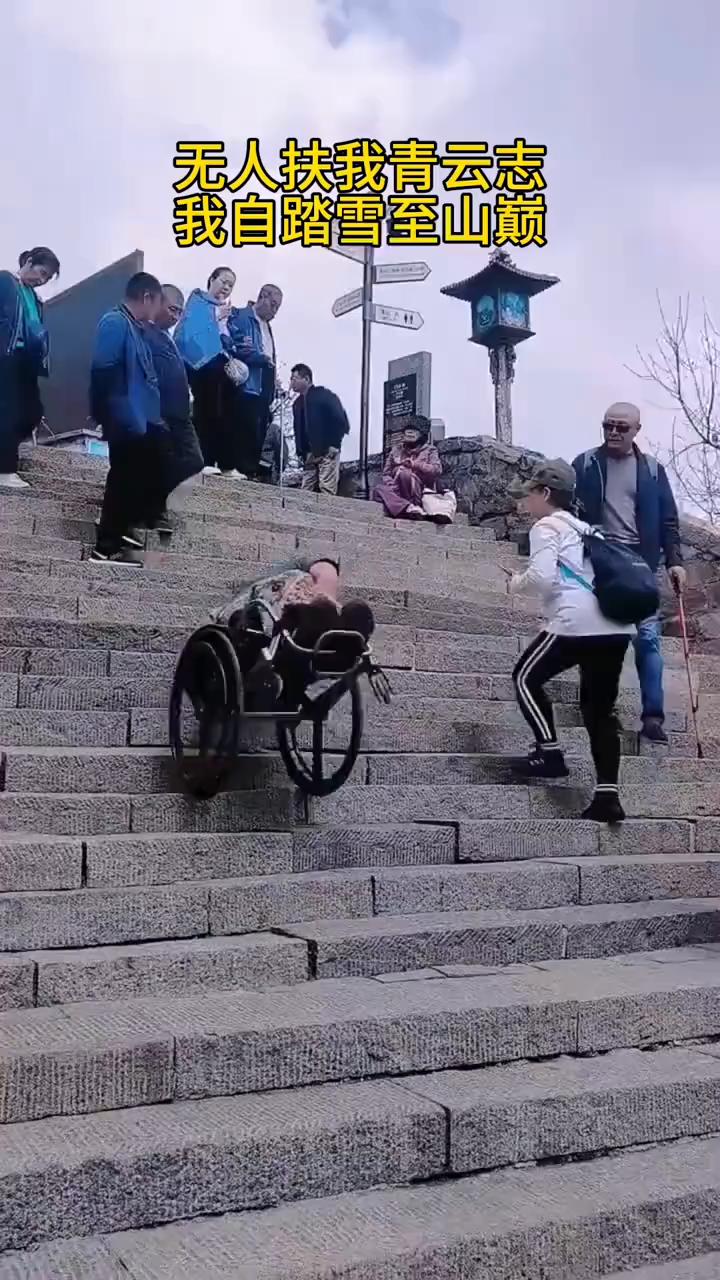 无人扶我青云志，我自踏雪至山巅。