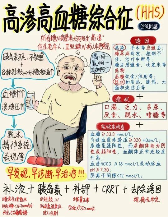 📖医学生笔记｜高渗性高血糖综合征 建议收藏