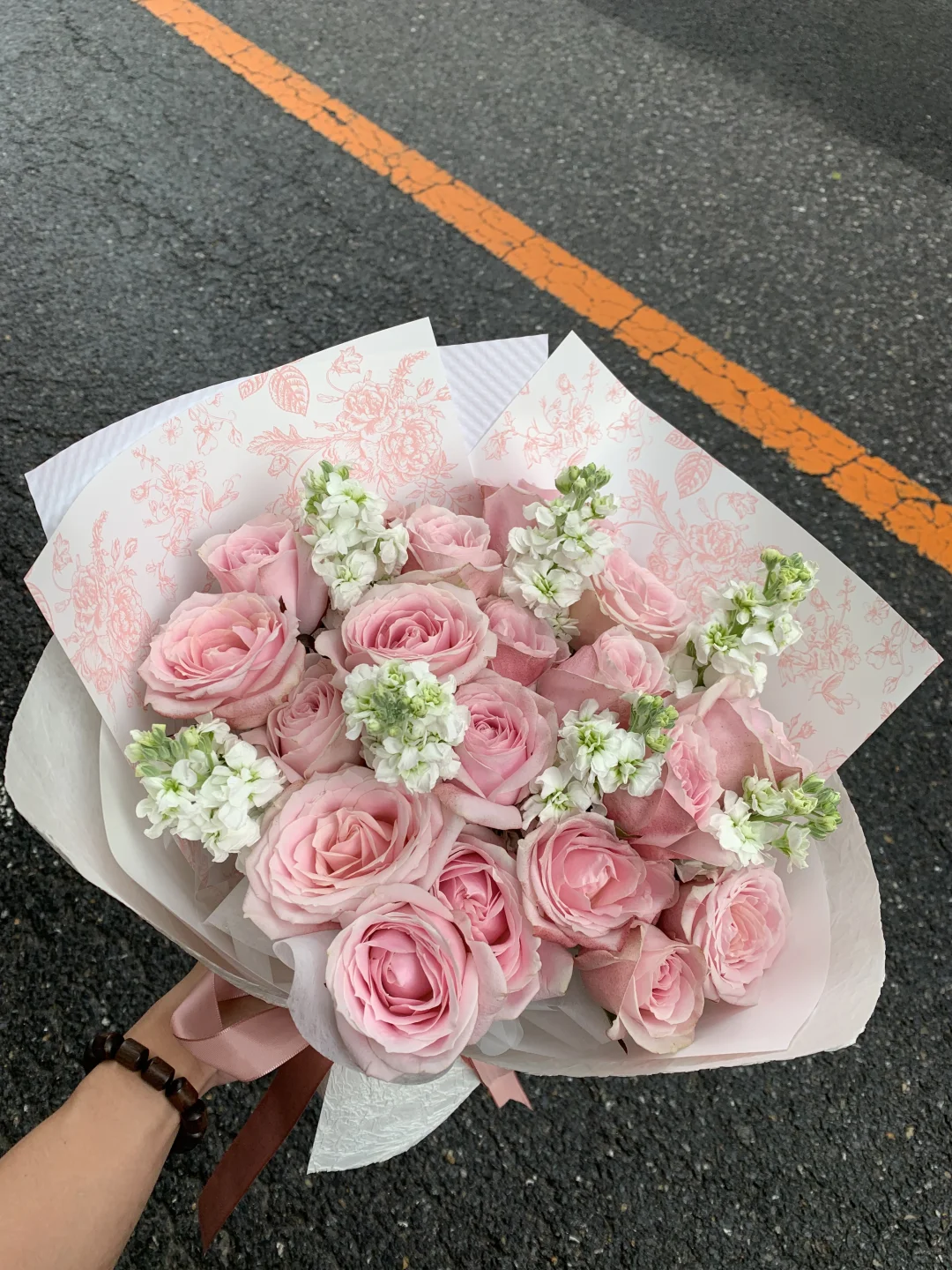 大连花店｜粉雪山七夕花束💐