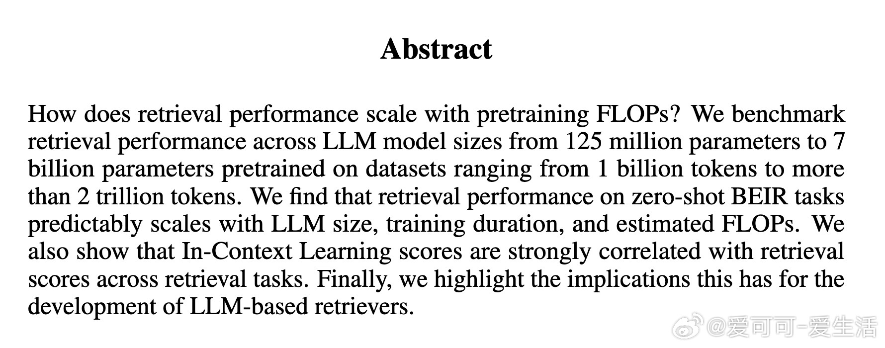 [LG]《Retrieval Capabilities of Large Lan