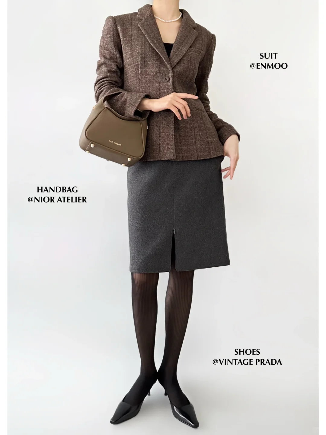 早春复古OOTD｜90s通勤女郎💼