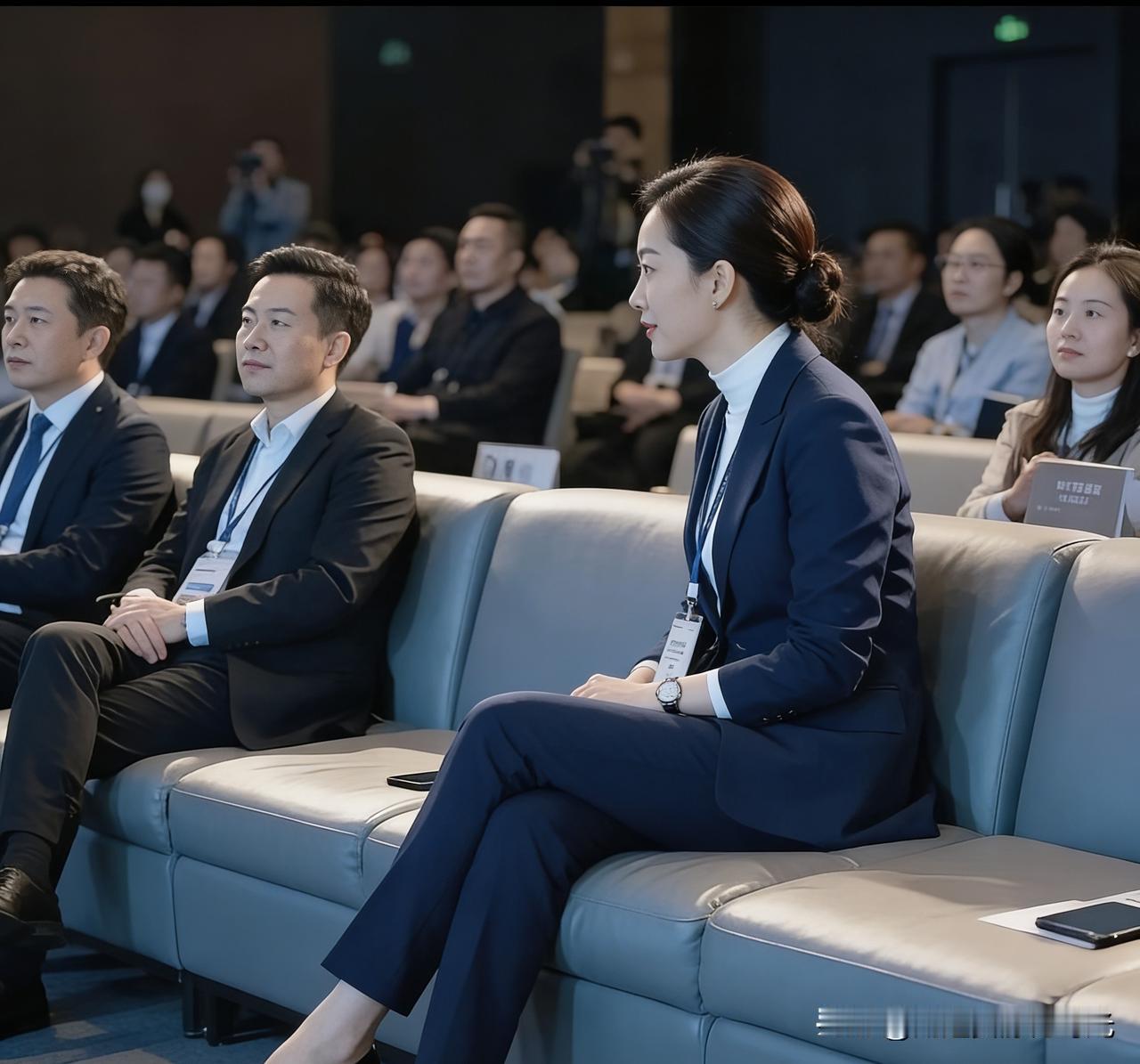 职场精英风范，专注聆听，专业氛围满满！每天起早贪黑忙忙碌碌为的什么呀?