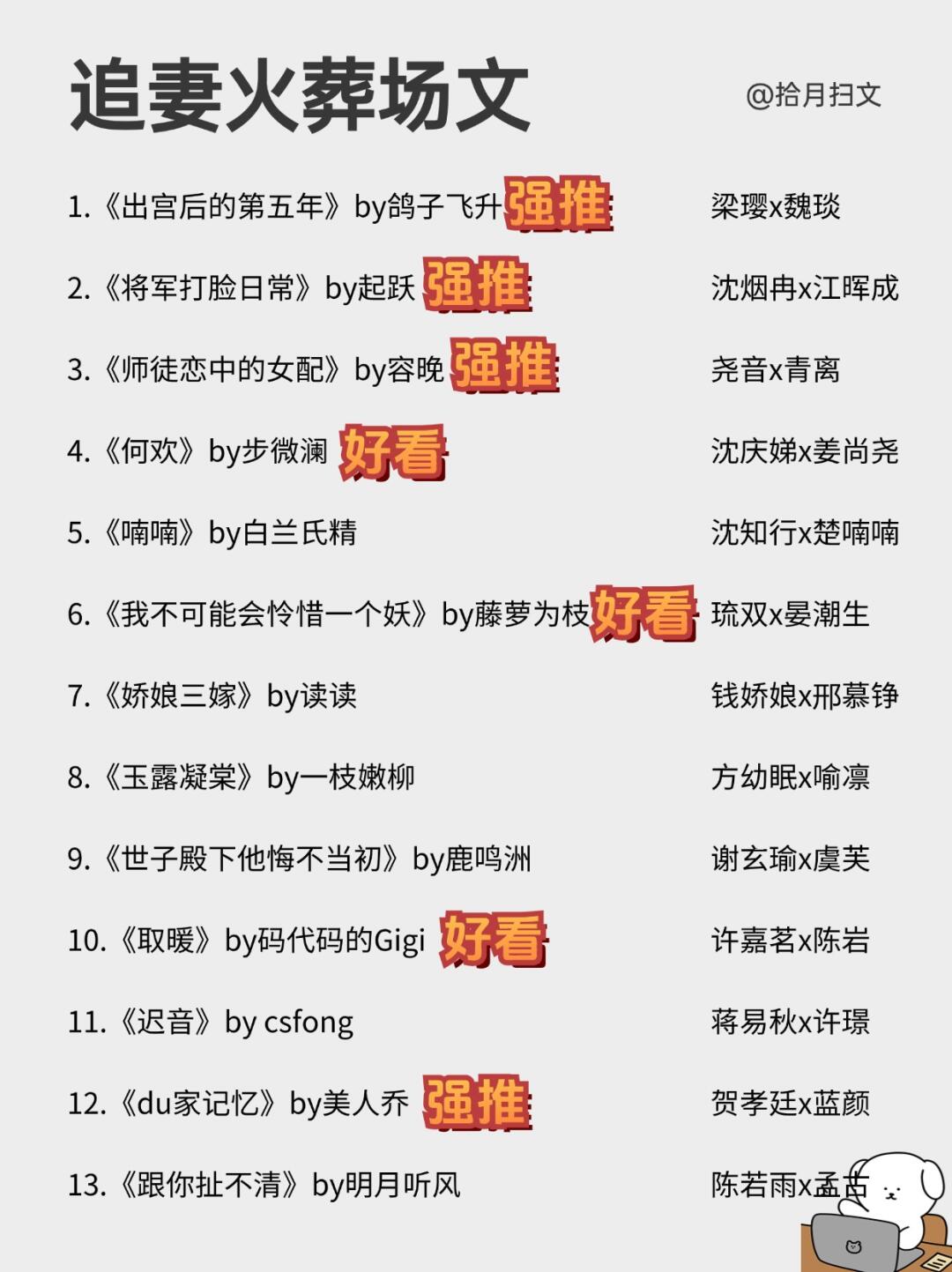 永远爱追妻火葬场文！24本高质量，值得一看