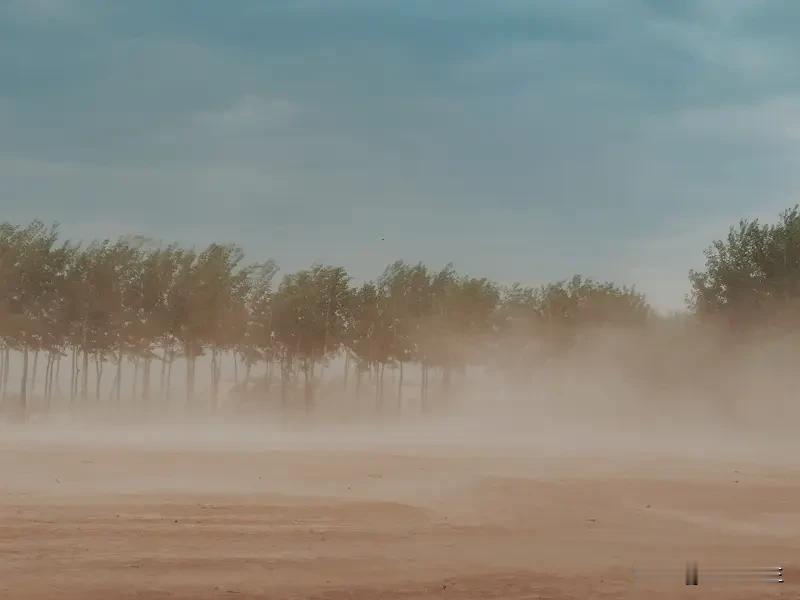 这治理风沙的想法挺新奇啊！在风暴必经之路设一公里高压水龙头密集阵，让水拦下风沙烟