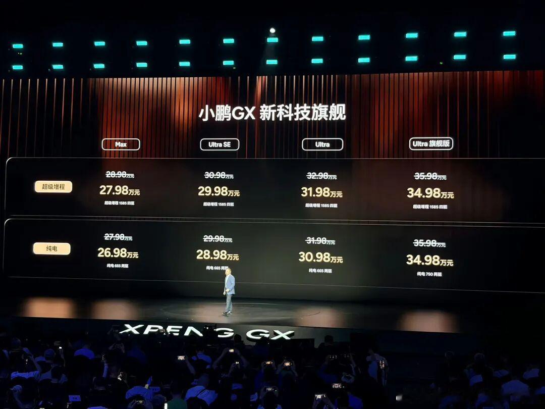 小鹏GX的最终价格来了26.98万起这么大的车，还有智驾，还有技术想不买好都难这
