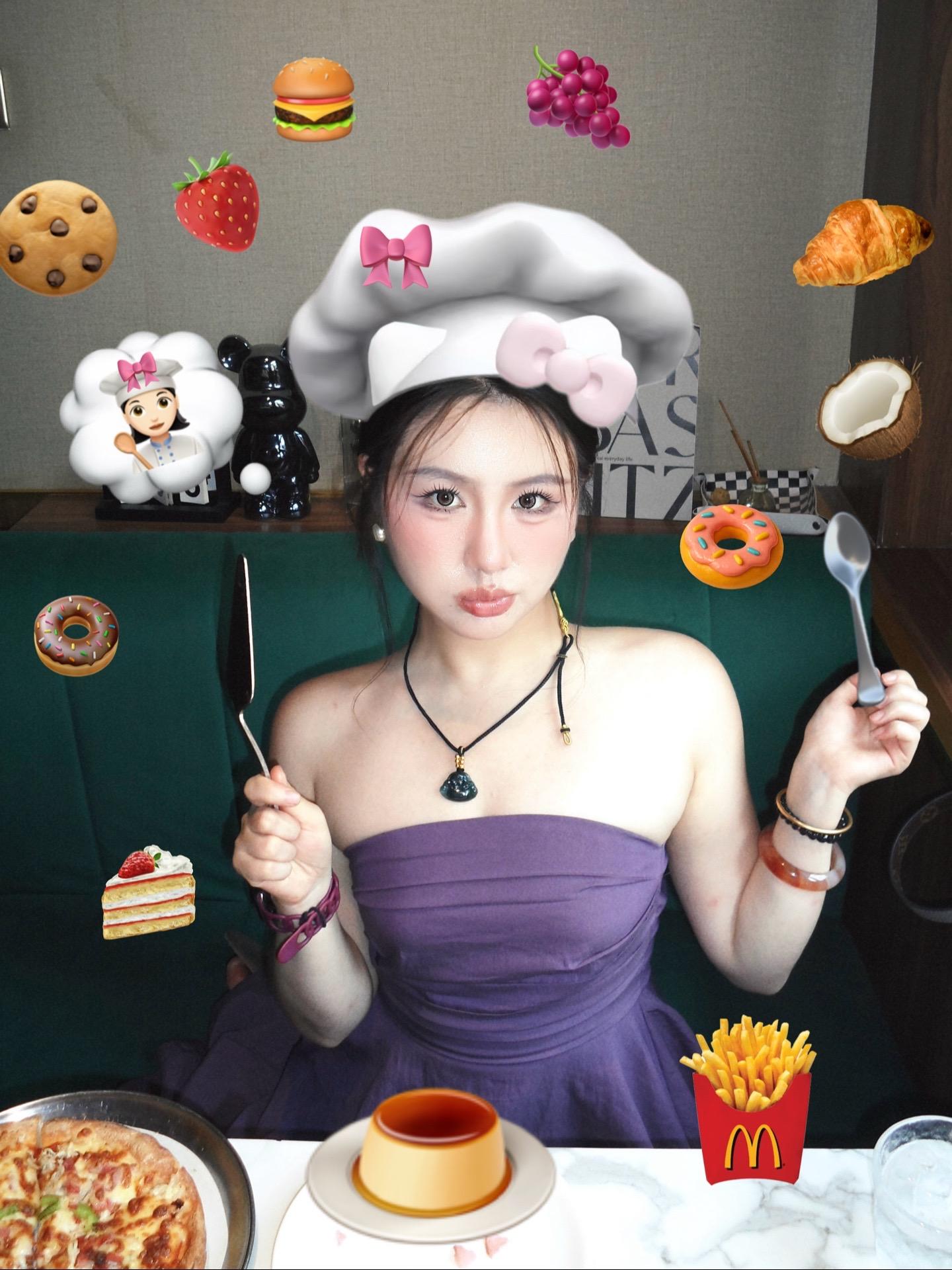 能吃饭就很开心。