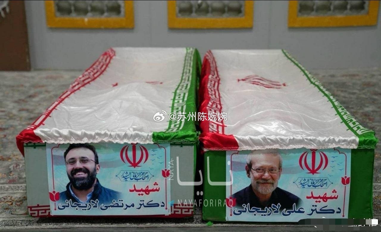 兄弟们，这是拉里贾尼和他儿子的尸体以色列这个国家确实擅长渗透和斩首以前无论是打哈