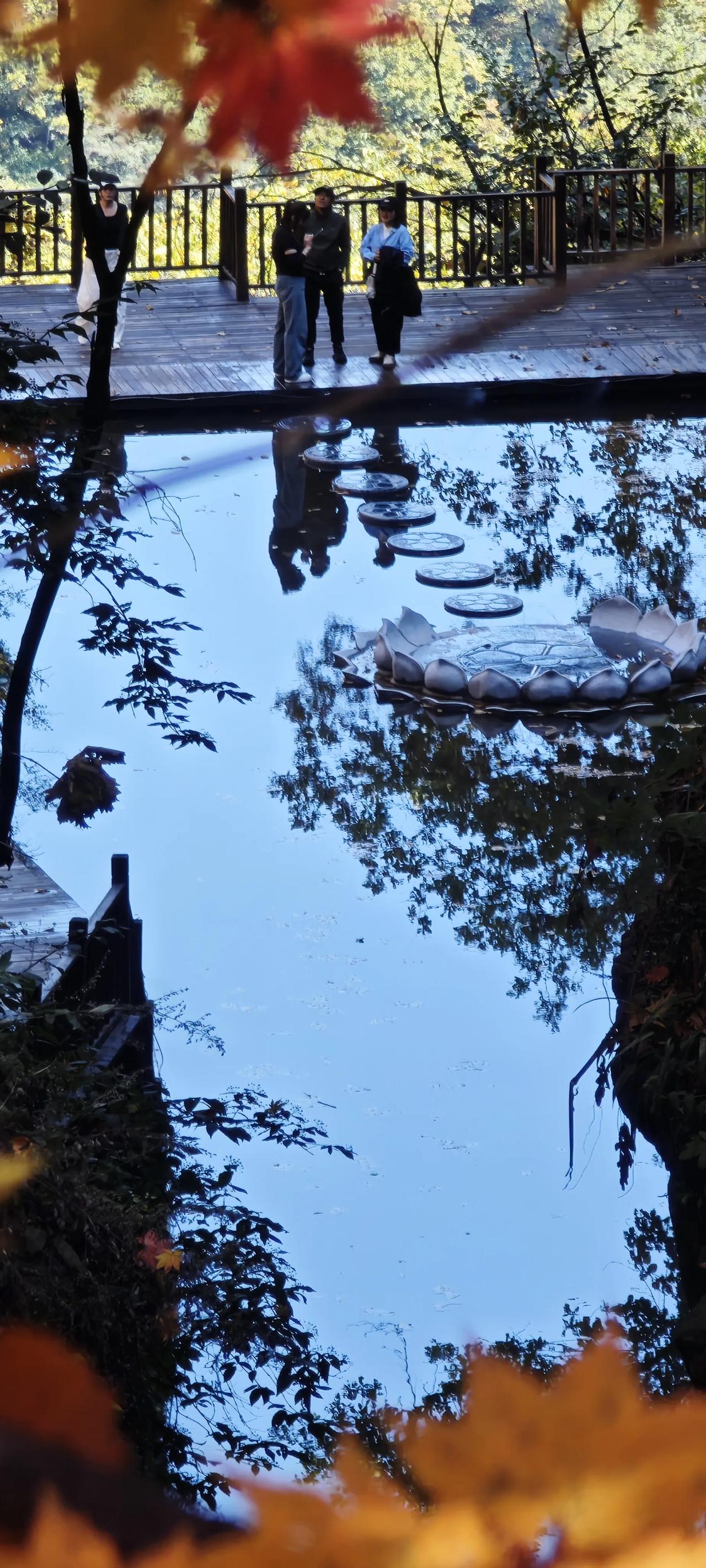 青云山

秋水枫叶一线天。