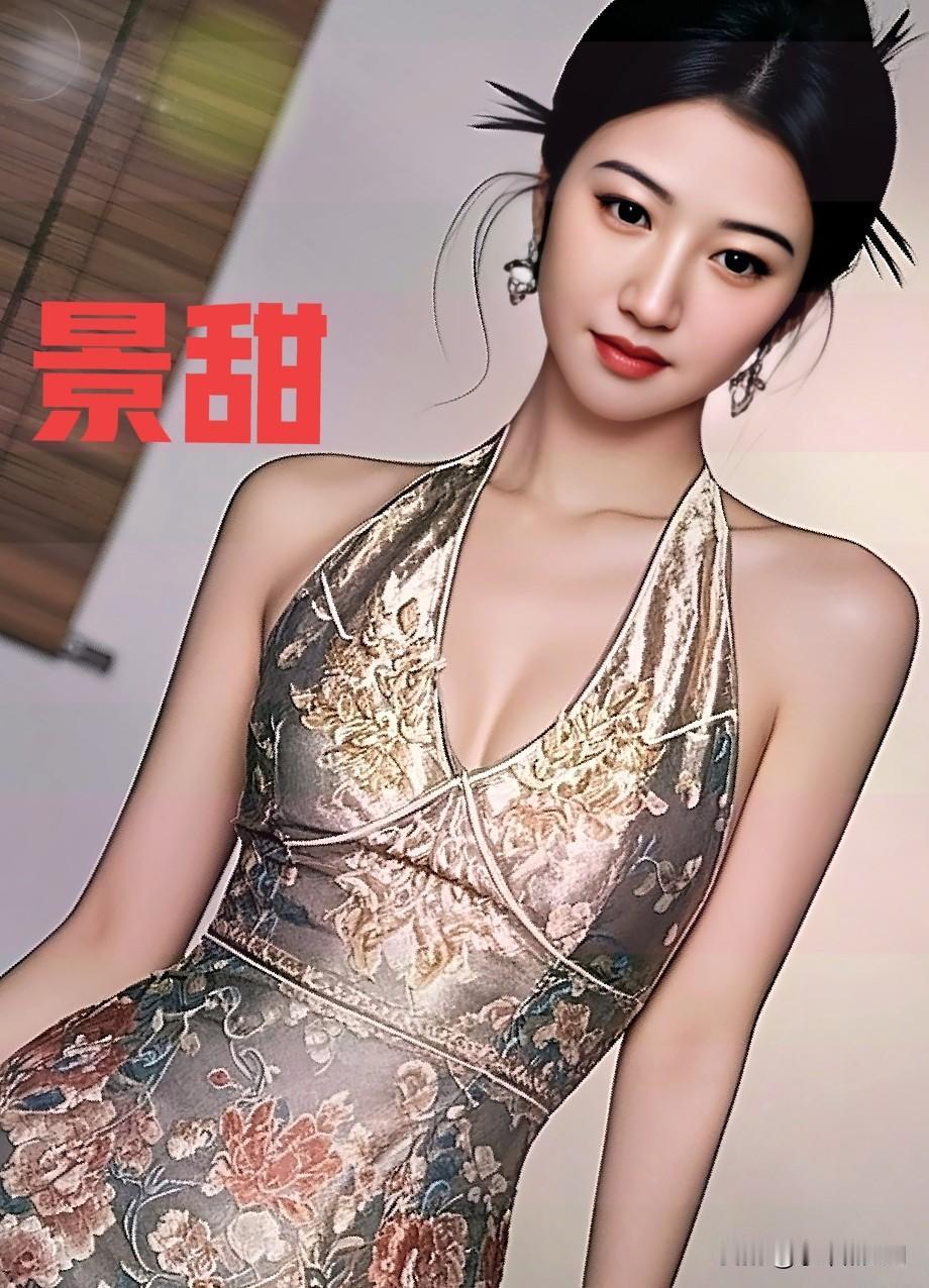 景甜旗袍造型气质优雅性感妩媚让人眼前一亮 女明星 气质女明星 景甜