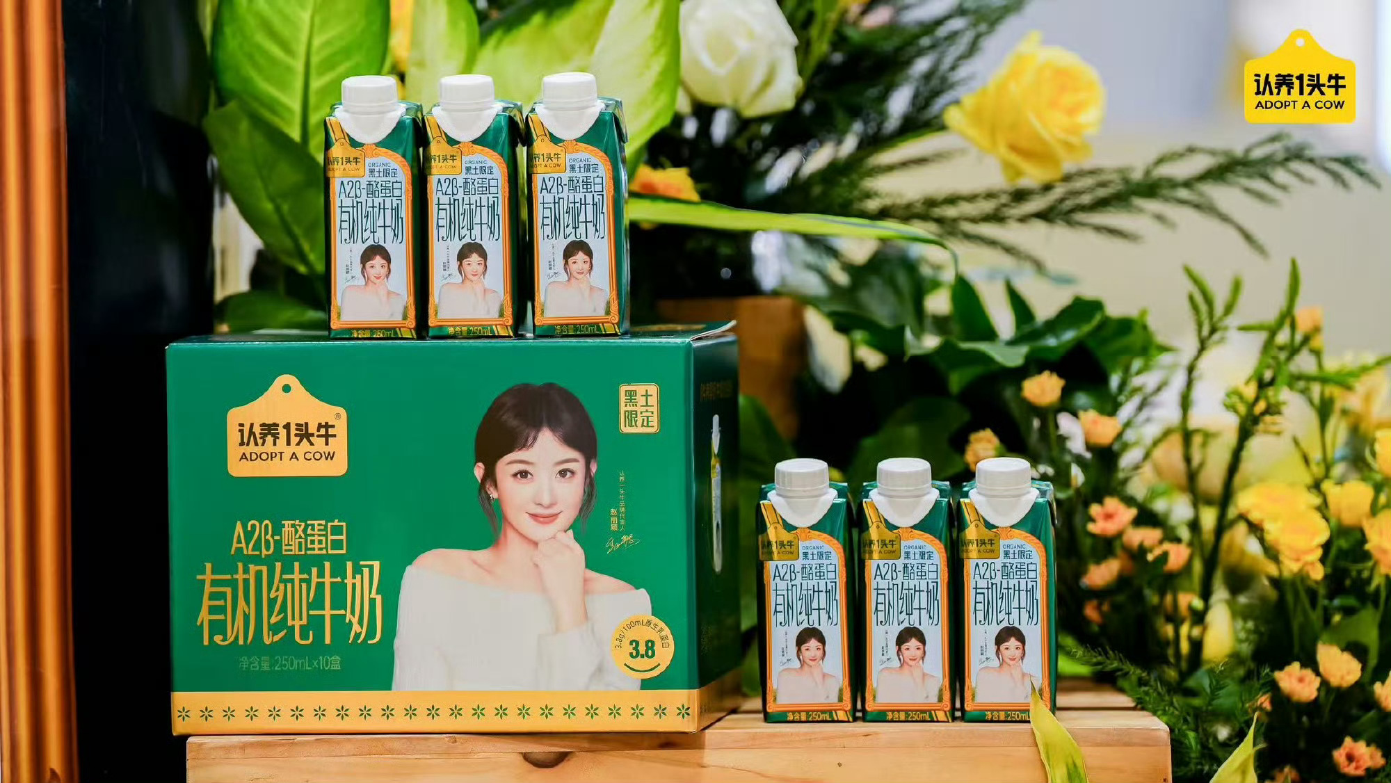 赵丽颖认养一头牛黑土地展  🥛🌱 赴一场黑土地之约，把一杯好牛奶的“来路”认