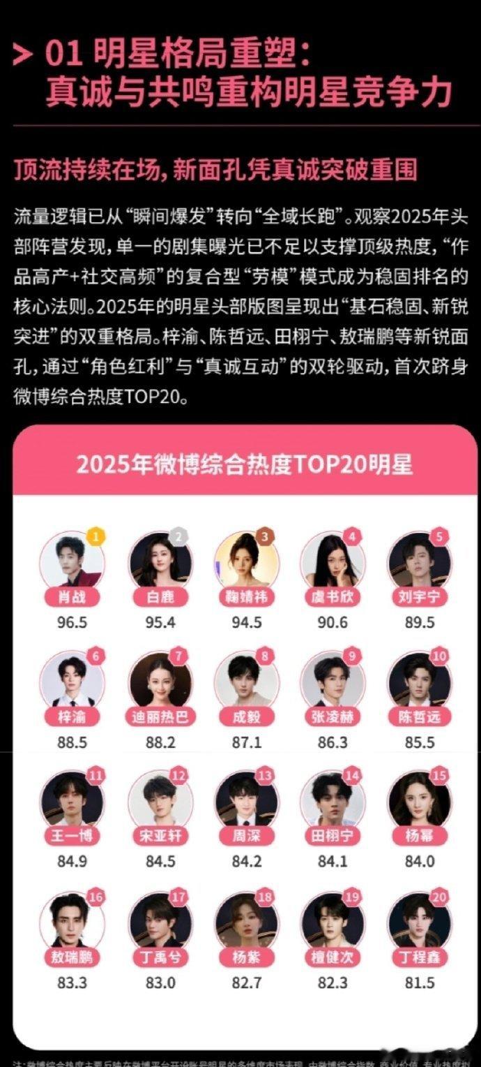 2025年微博综合热度Top20 