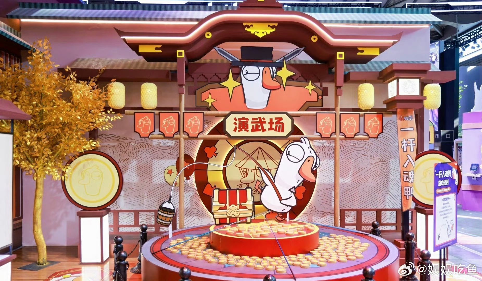 上海CJ展混进了武林高手CJ基础鹅鸭杀就不基础CJ鹅鸭杀展区上演梦幻破壁！各路剑