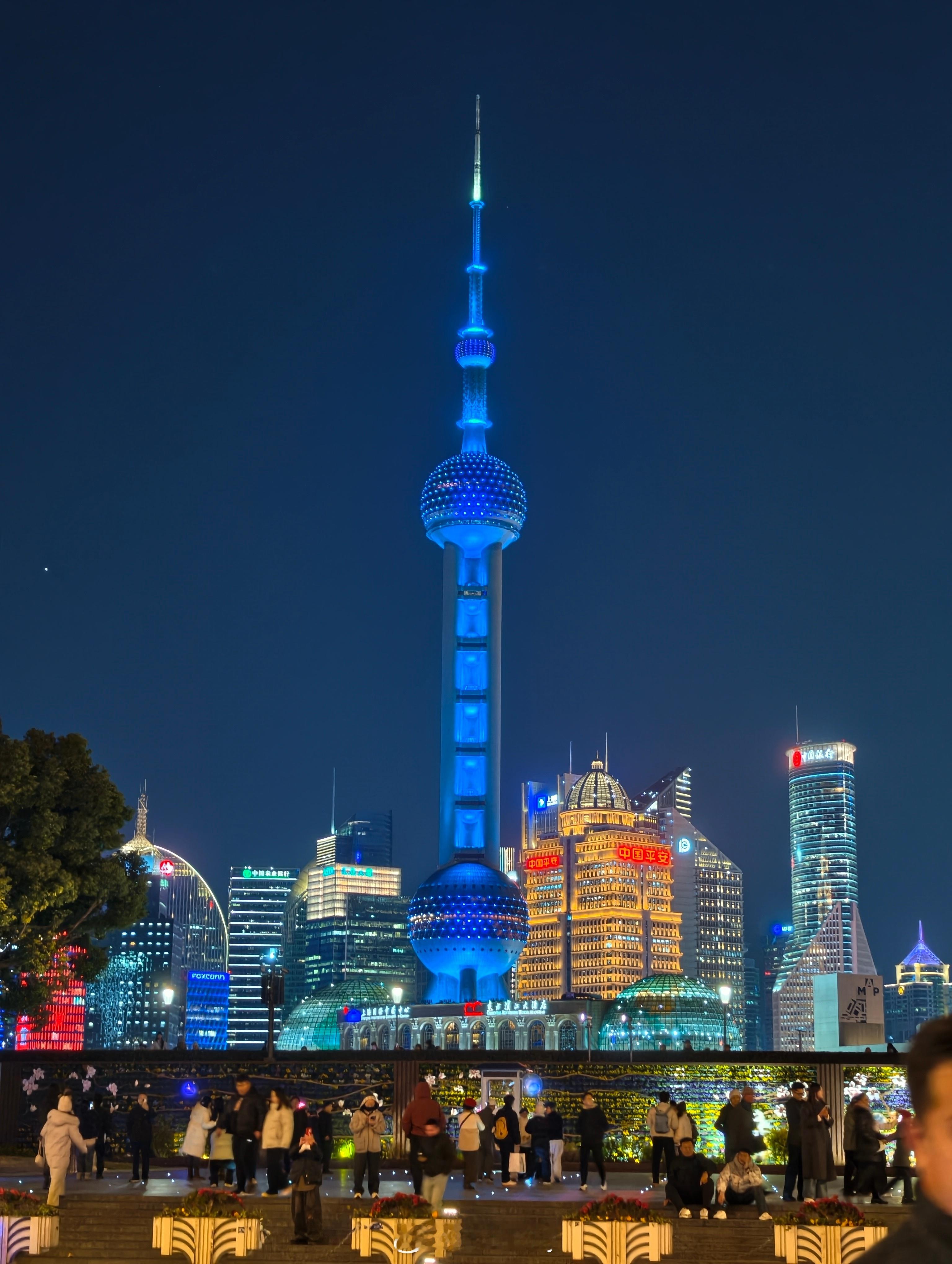 夜游黄浦江感触颇深挺好 