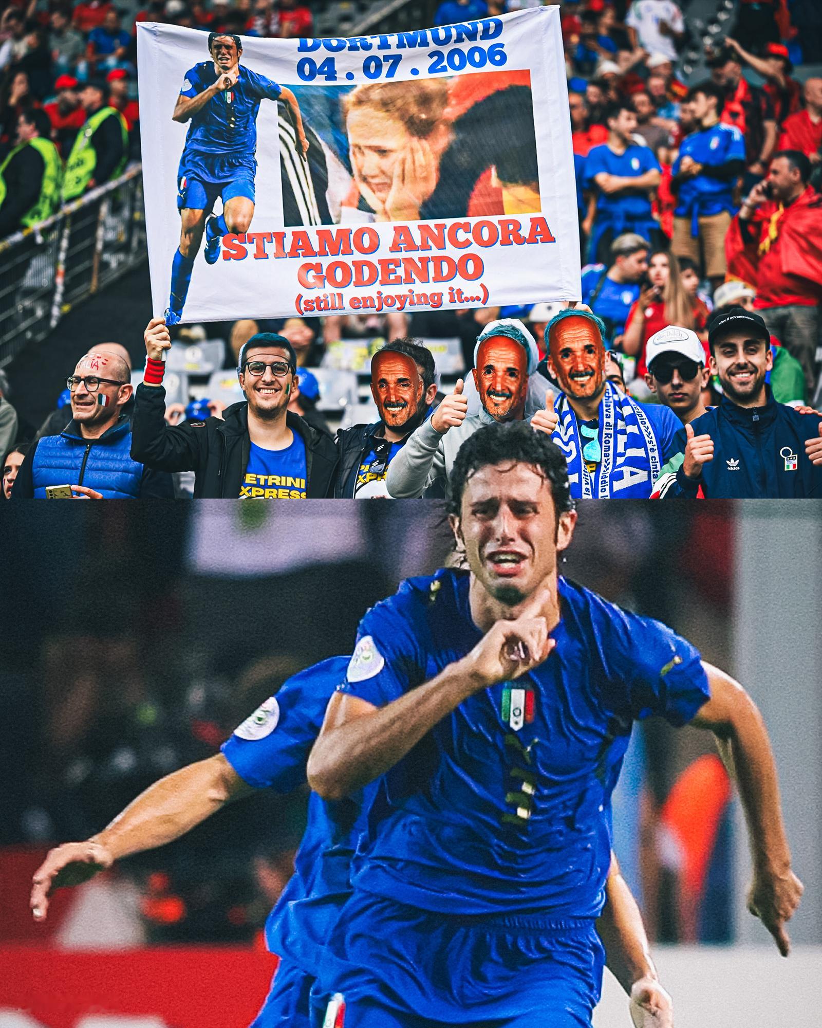 意大利球迷不会忘记他们18年前来到多特蒙德时发生的故事。🇮🇹#意大利vs阿尔