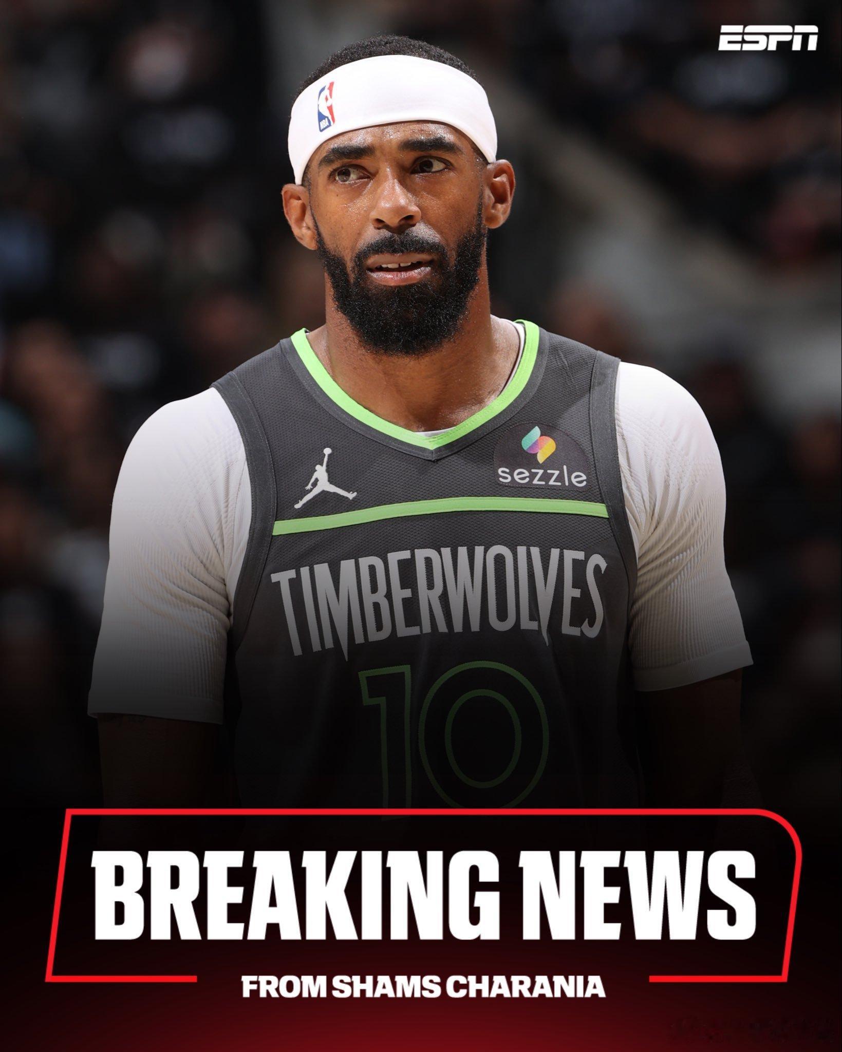 shams：小迈克·康利与凯人特人签约一份为期一年合同，康利将成为NBA球员第1