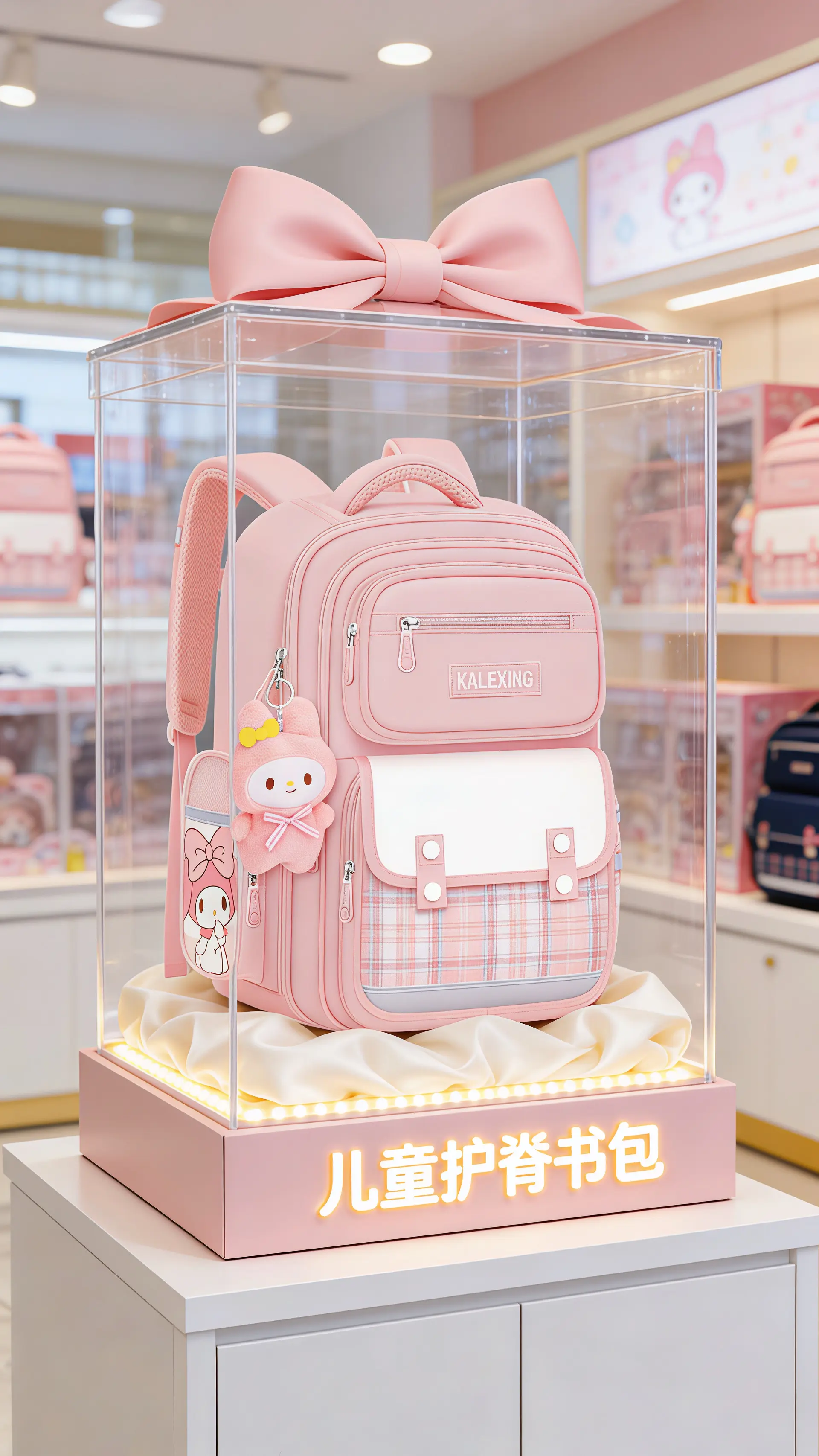 新款小学生书包来啦～容量大还轻便减负~上学背超合适