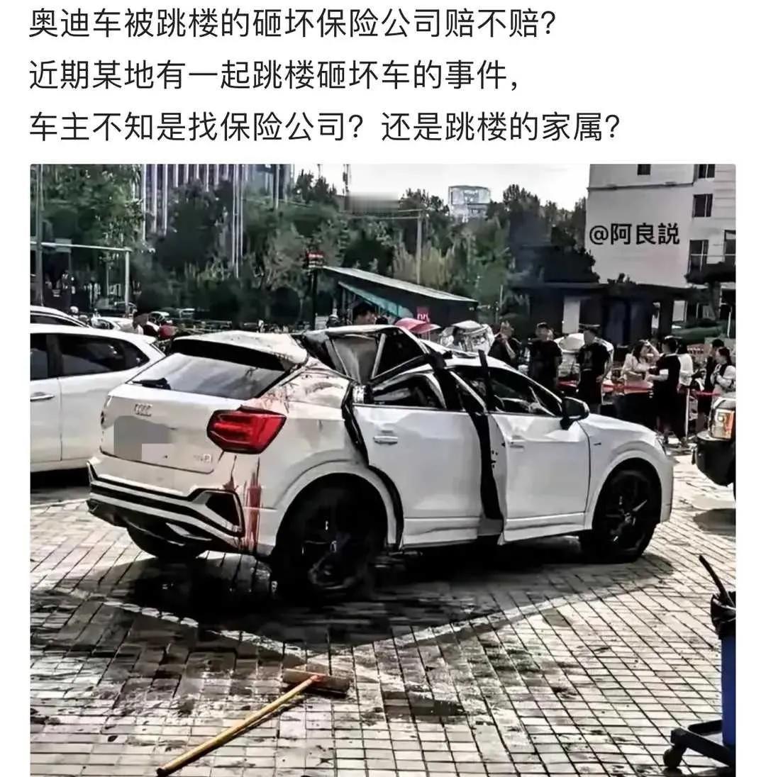 网友：碰上这种事该怎么办？本着人道主义原则，机动车负责不超过10%的家属赔偿吧。