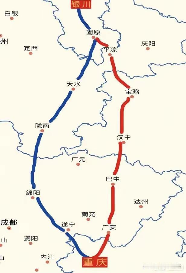 明显的东线更优化，无论是人口和经济发展都要好上很多，而且路线也更顺直，走西线还不