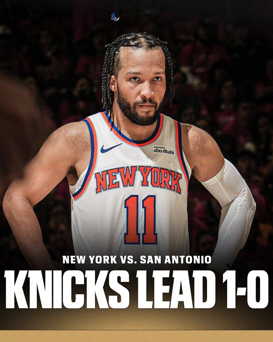 NBA总决赛尼克斯vs马刺尼克斯总决赛开门红尼克斯1比0马刺布伦森季后赛末节之王