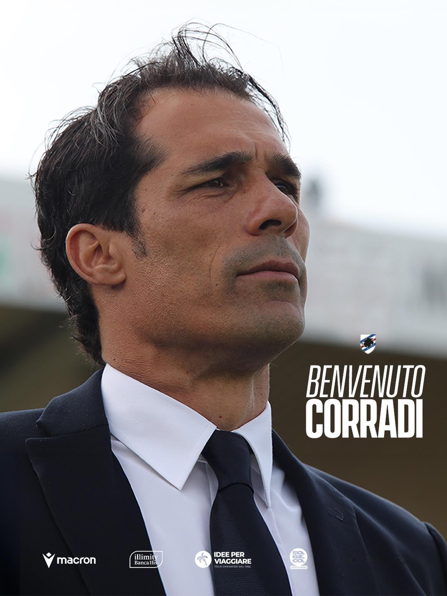 【官宣】 意乙 桑普多利亚俱乐部官方宣布：正式任命科拉迪🇮🇹为一线队新任主教