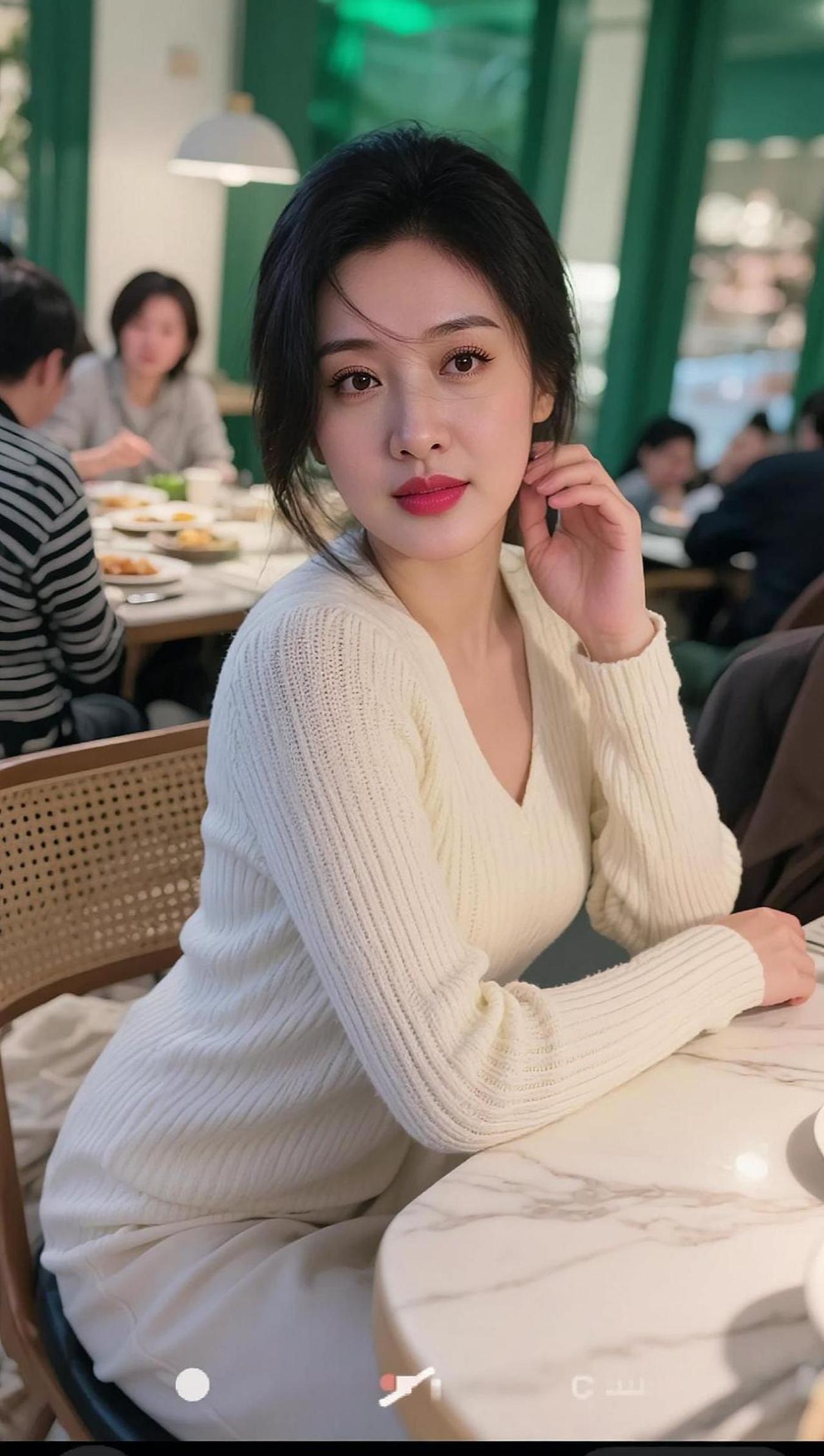 AI餐厅甜拍 随变ai随便玩 想看看你的春日look 婚姻情感 你有多自律就有多