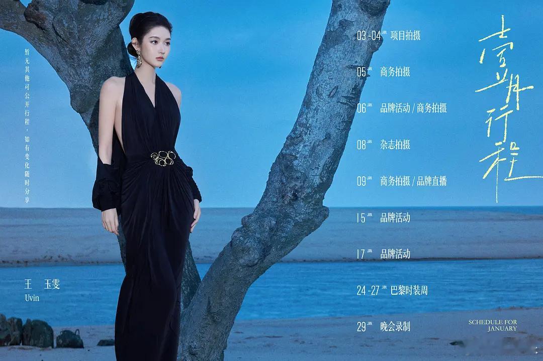 内娱🌸🥜1月份行程，大部分都在组进，影视寒冬也没有多寒了 