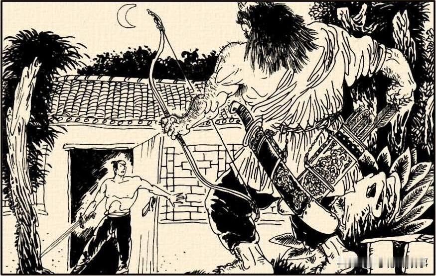 贩羊人夜宿刘关张庙里，遭遇绿毛怪，看他是如何脱险的。

乾隆年间，县城里有一座庙