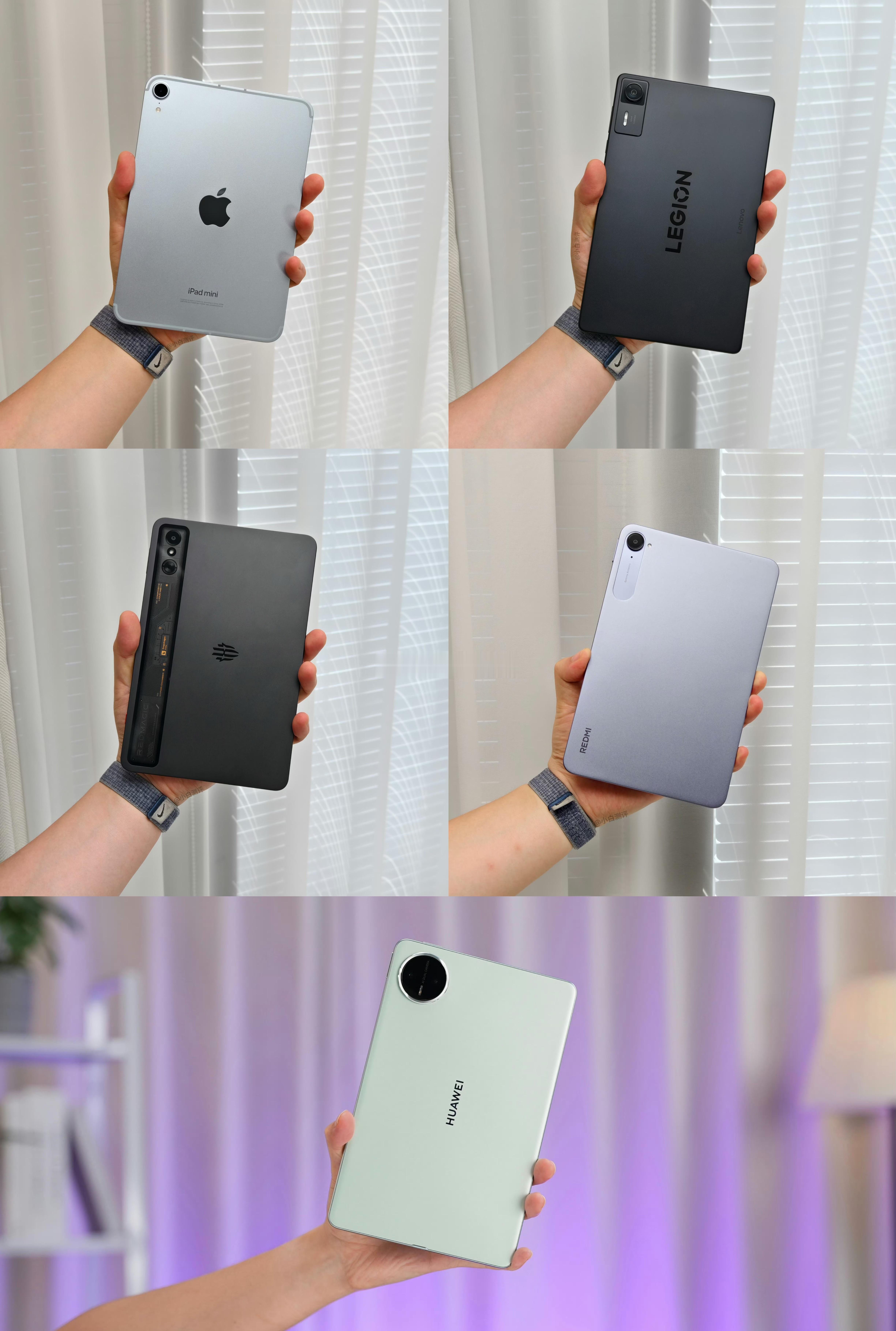 回顾下2025年发布的五台小平板产品，iPad mini 7、拯救者Y700四代