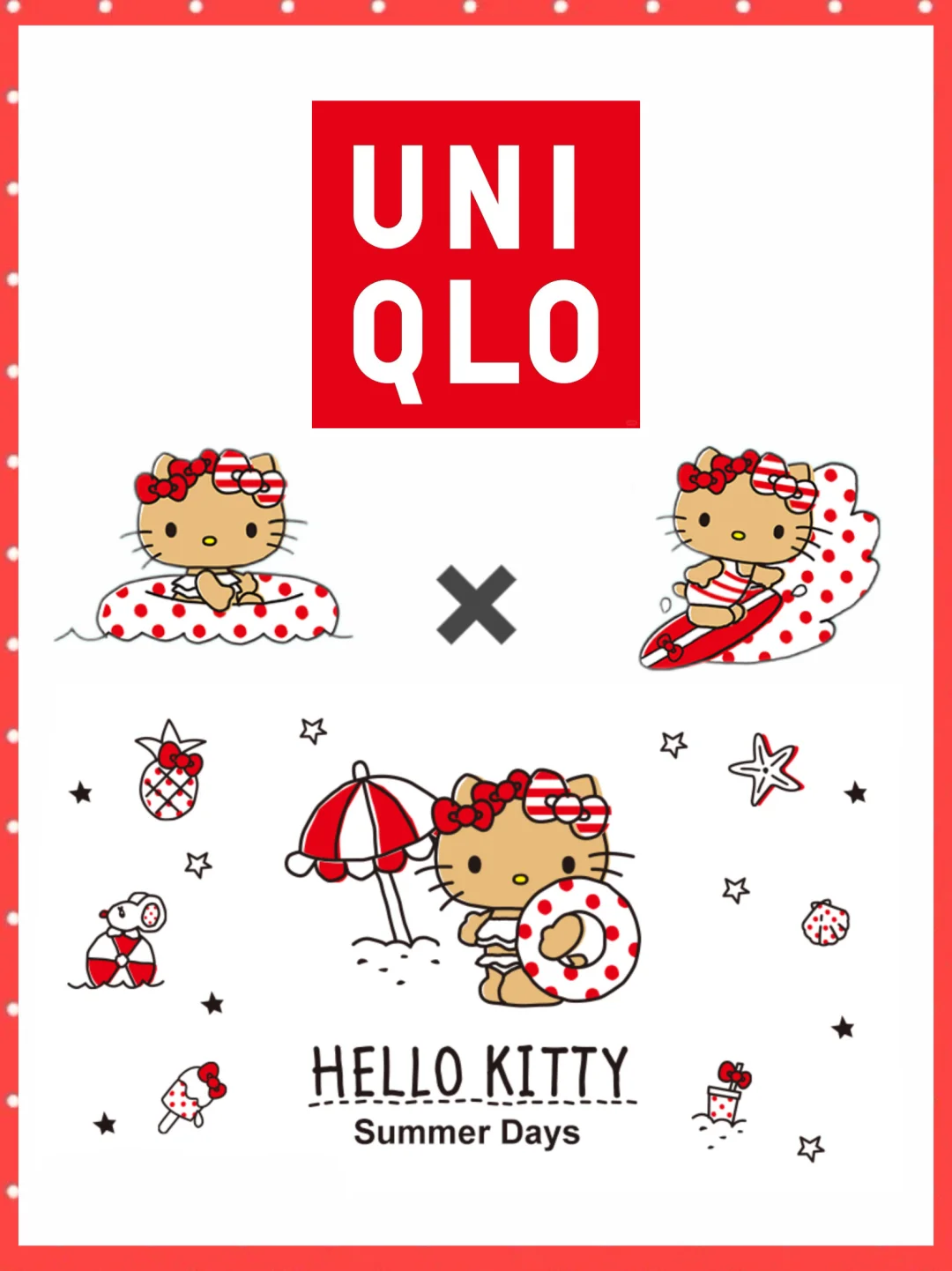 优衣库DIY新印花…是黑皮kitty！！！