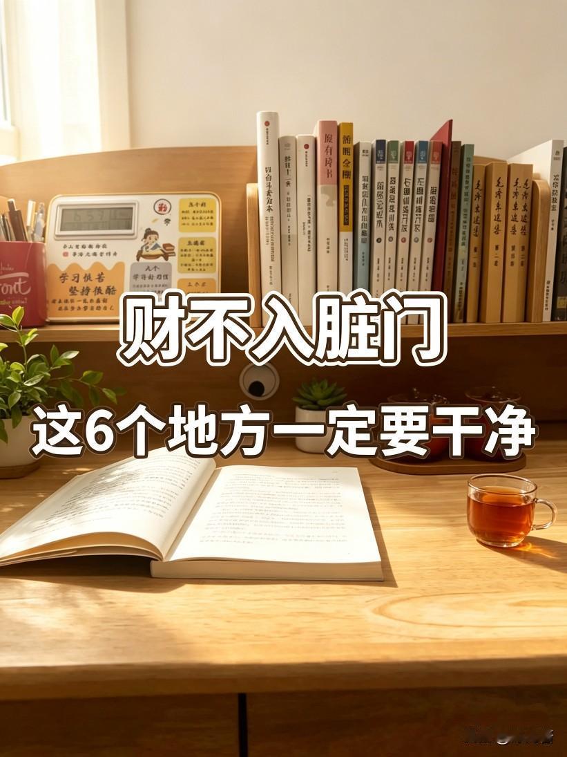 财不入脏门！6个小习惯，稳住一生好运人

到中年我才算真正明白，家里的福气、兜里