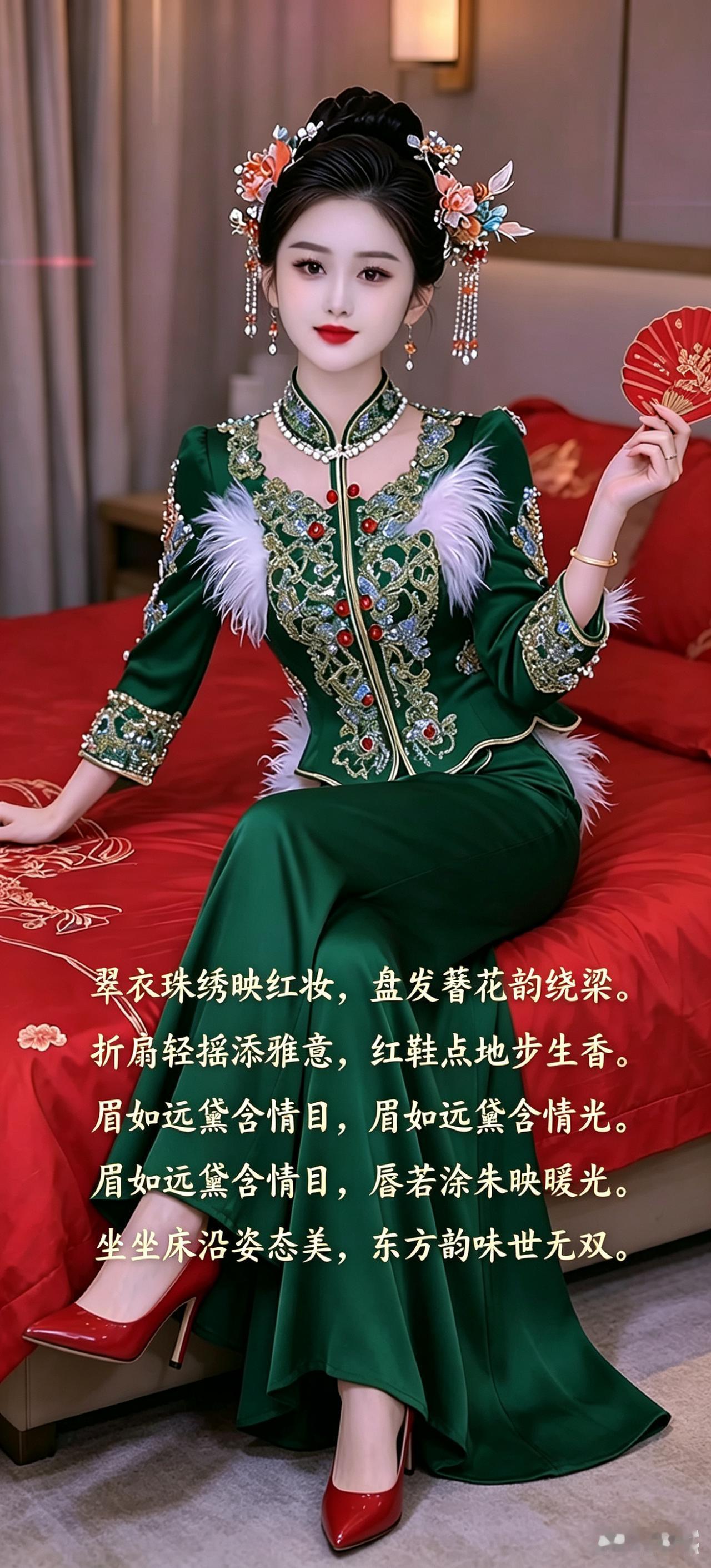 穿越时空的东方美人，惊艳的汉服造型
邀读者写诗表意