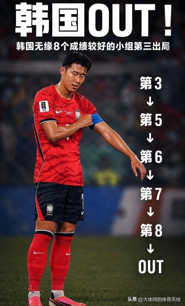 韩国淘汰不用双保险了，韩国淘汰出局实至名归！就看看伊朗能否留下了，目前看有点难…